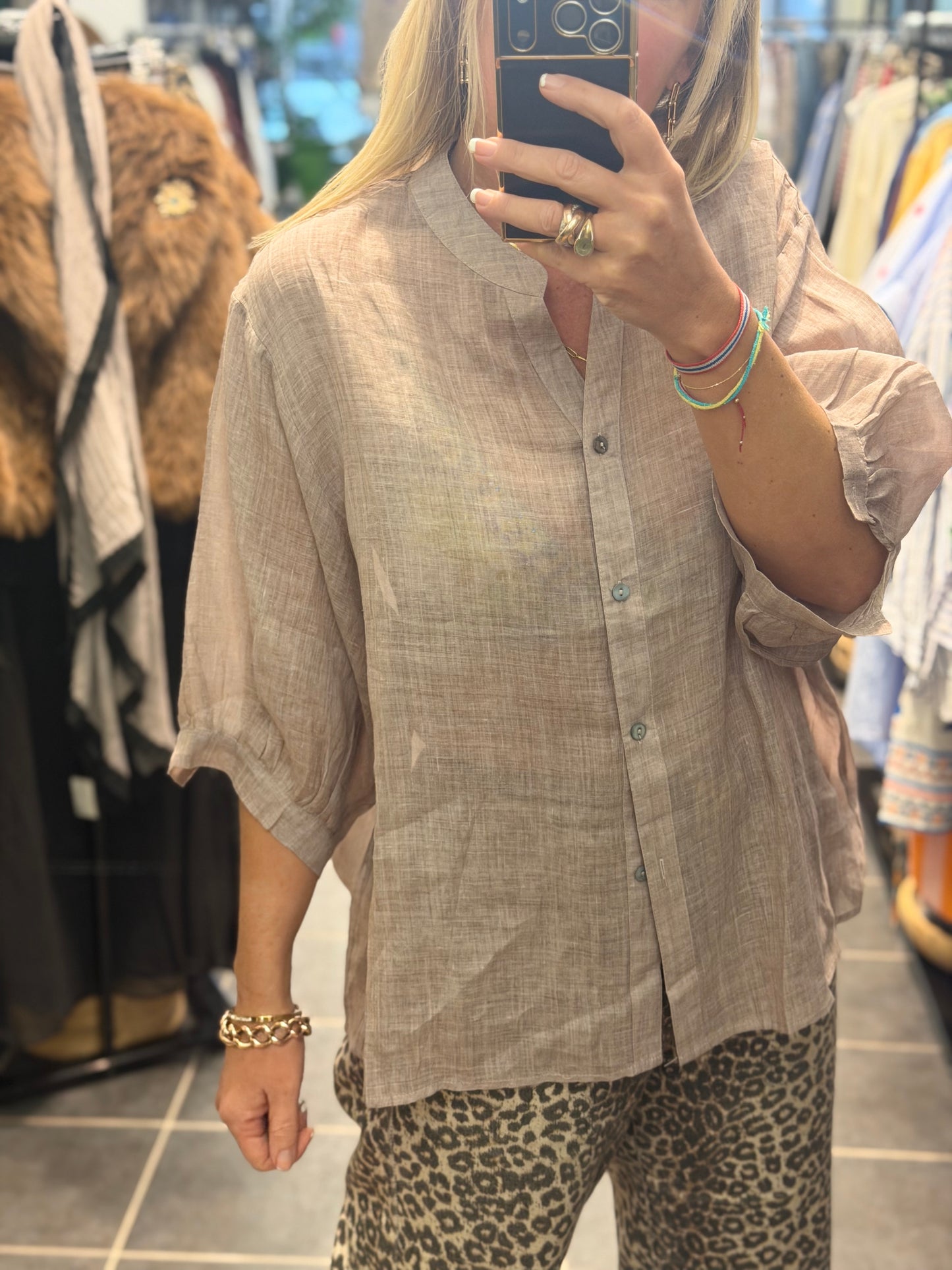 Linen Travel Shirt - choose your colour