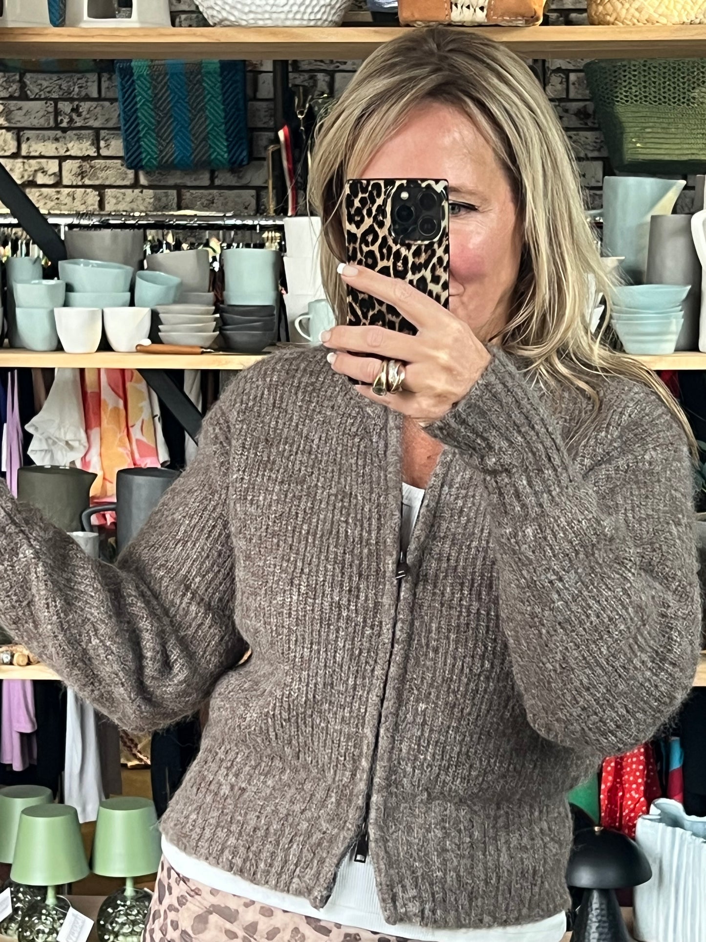 Zip Knit - cinnamon