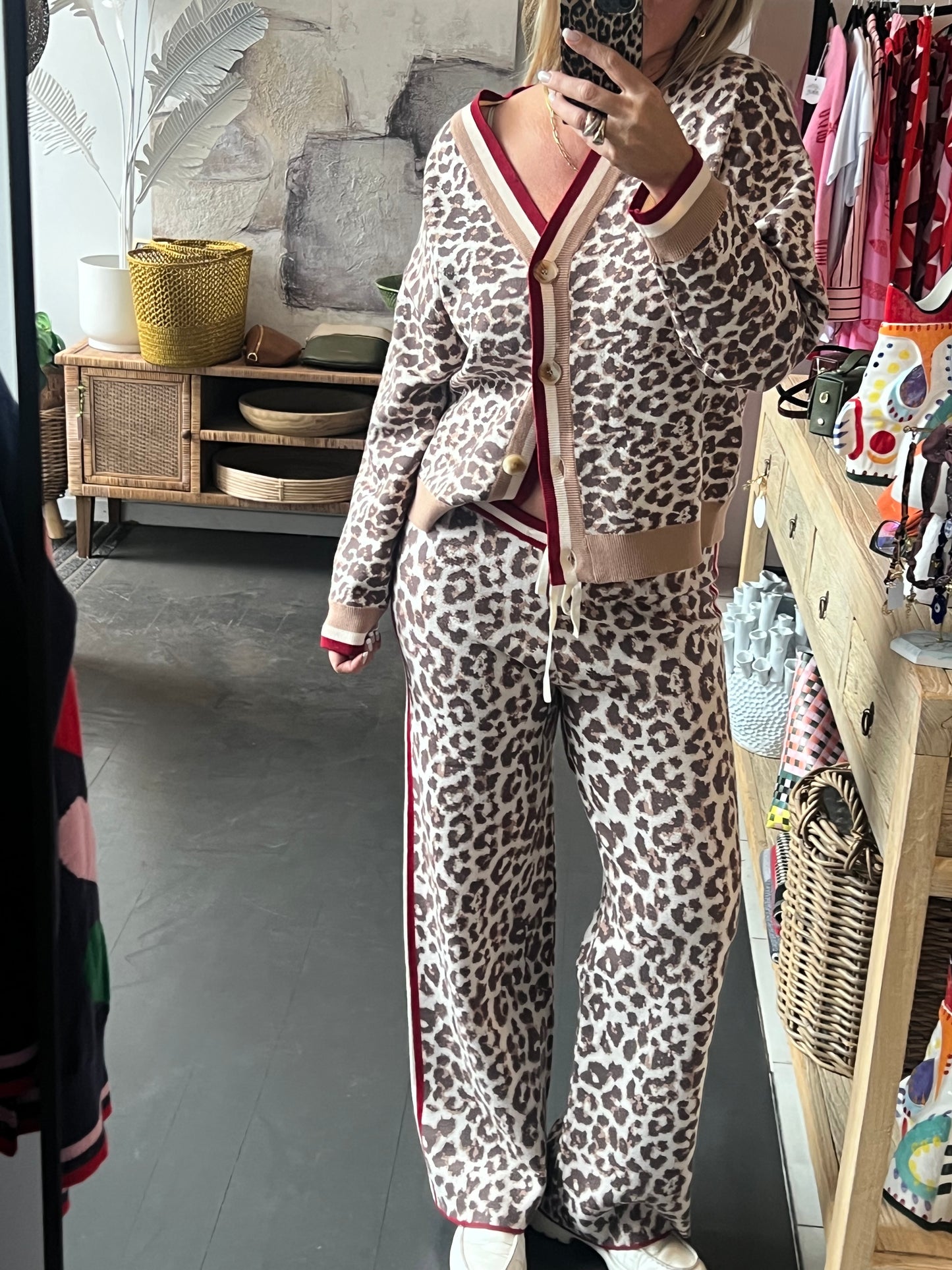 Luxe Leopard Knit Pants