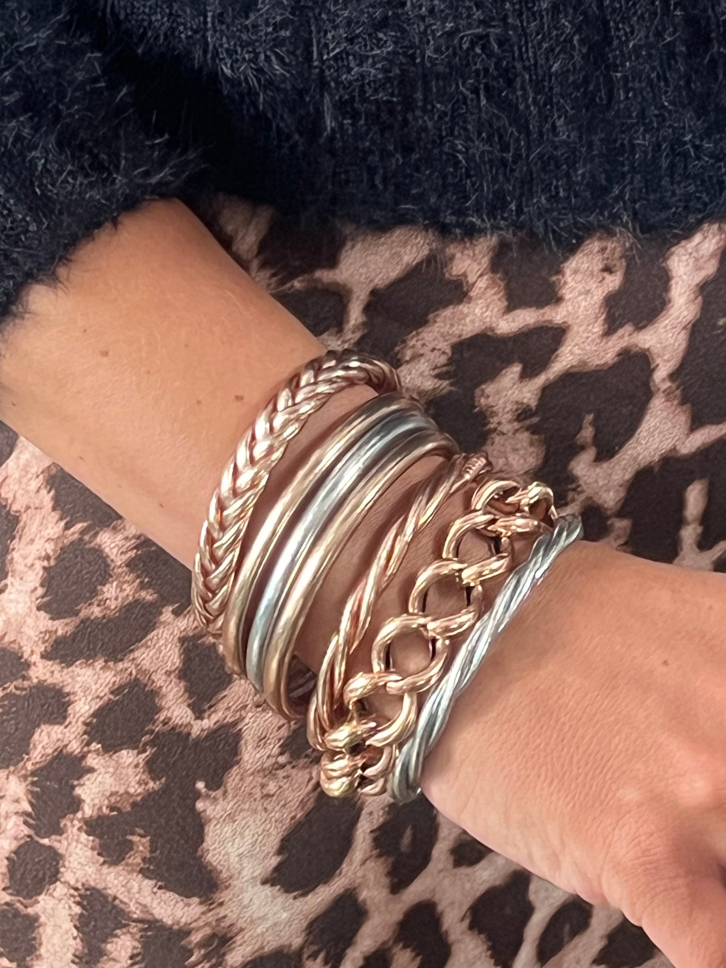 Authentic Buddhist Bangles from Paris - rose gold