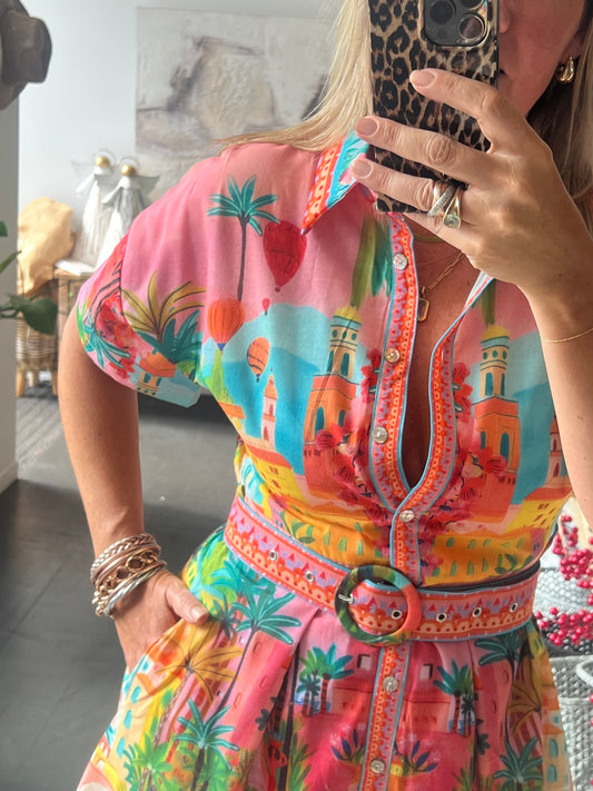 Up Up & Away! Shirt Dress