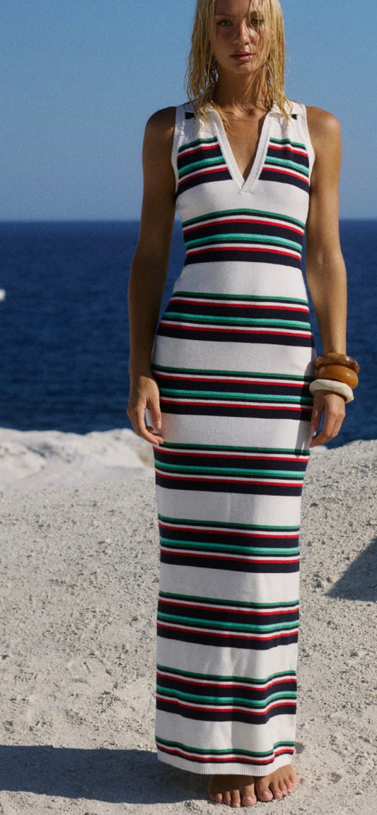 Sleeveless Polo Dress