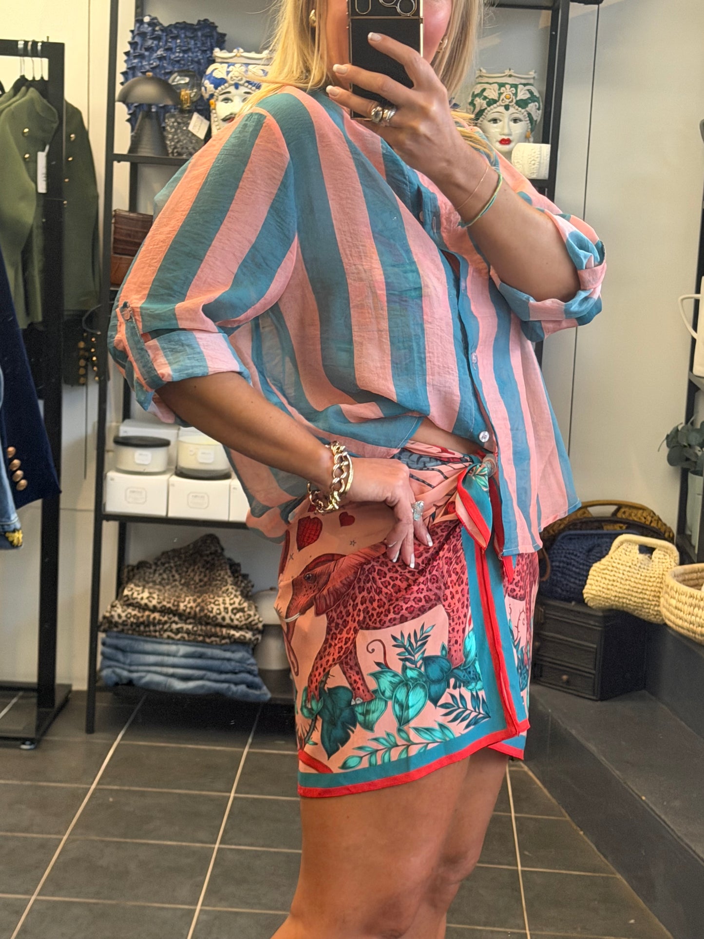 Stripe Shirt - pink & blue by Have One