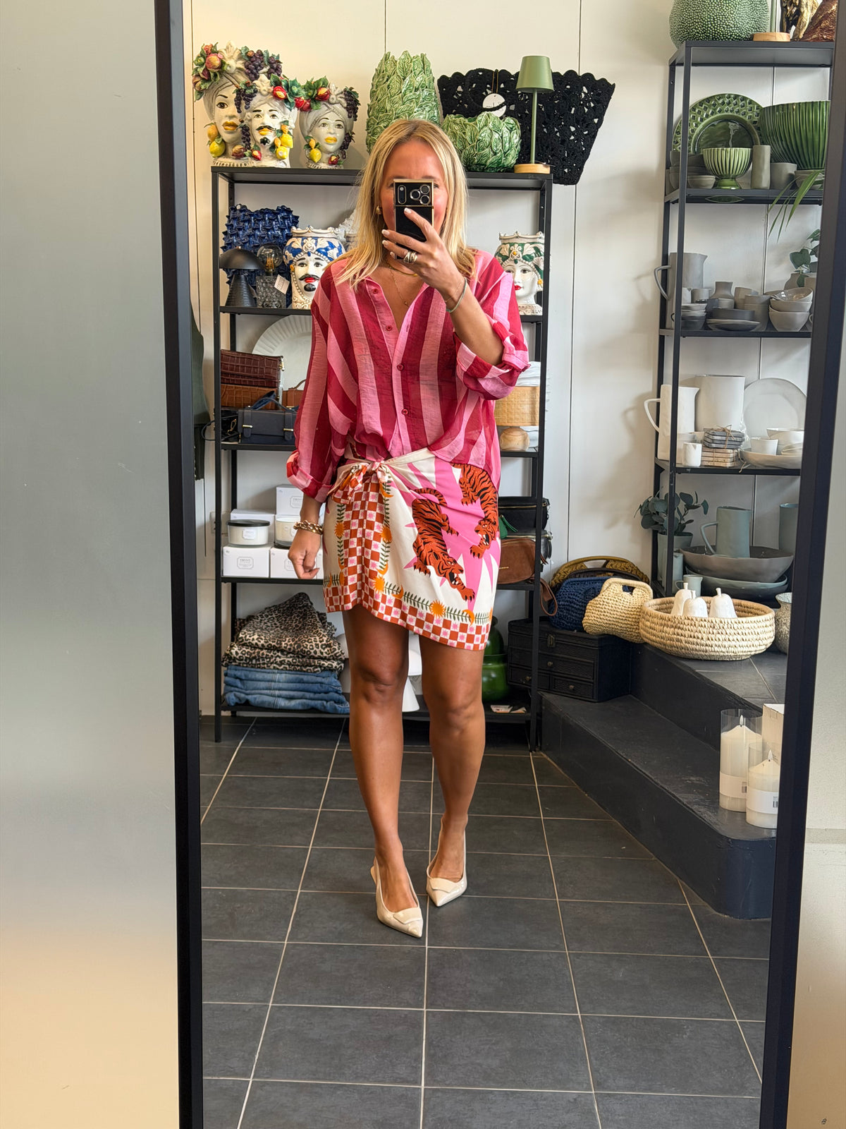 Mini Wrap Skirt- pink by Have One