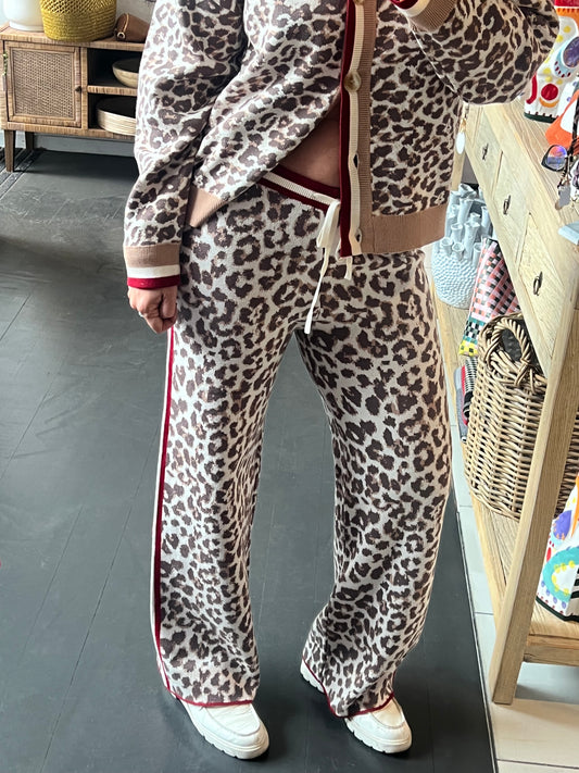 Luxe Leopard Knit Pants
