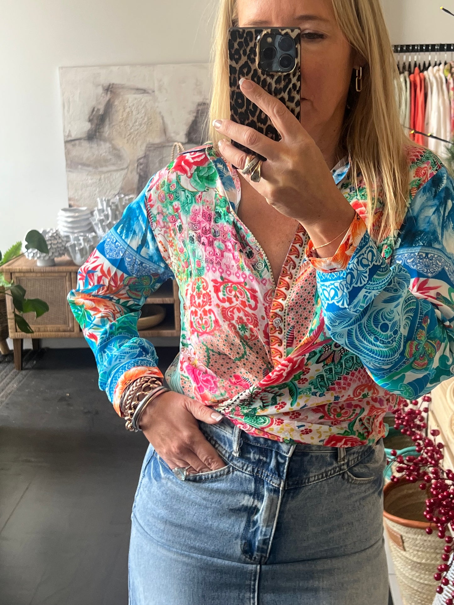 Slinky Floral Resort Shirt