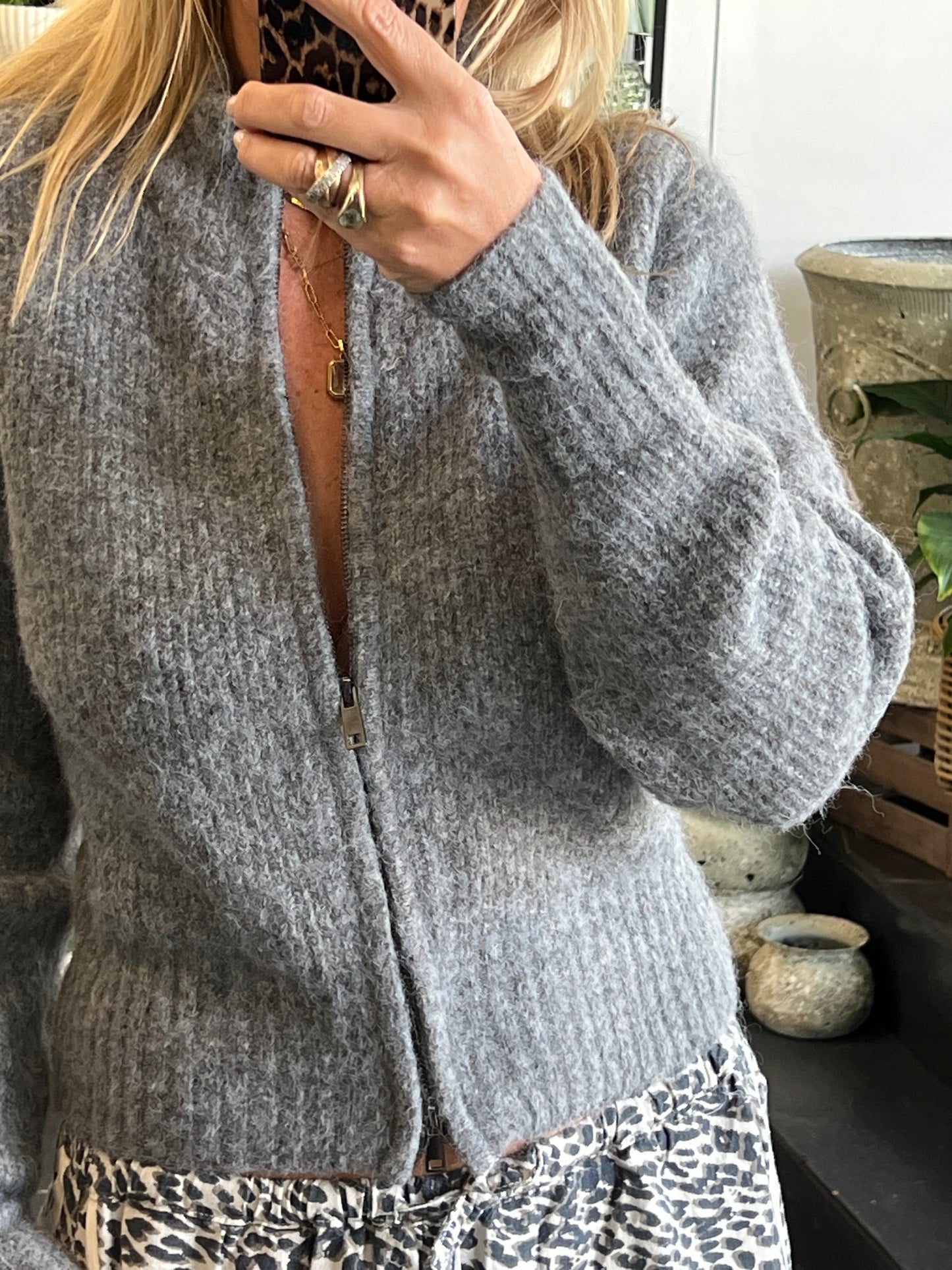 Zip Knit - grey