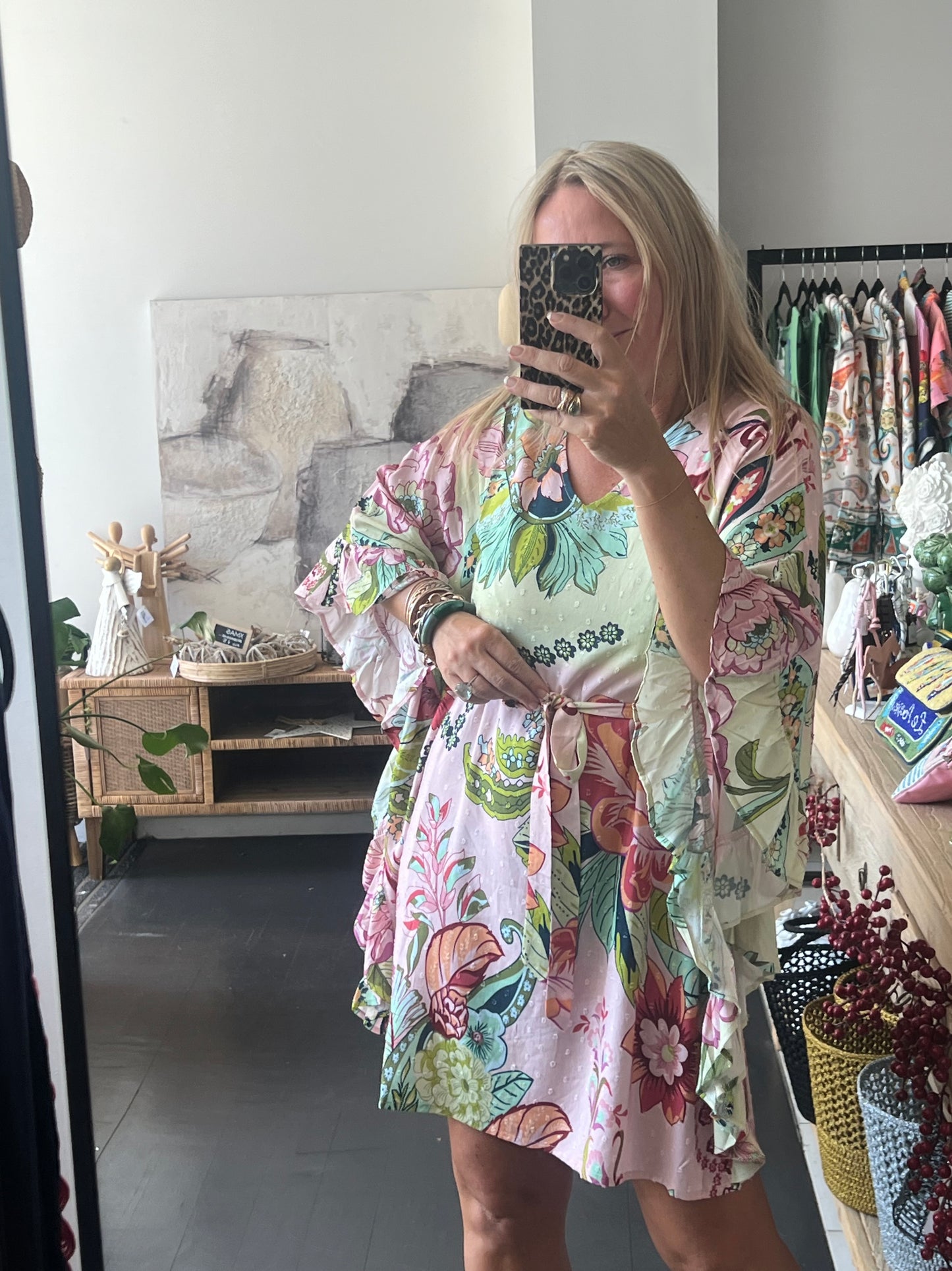 Fleurs Kaftan Beach Dress