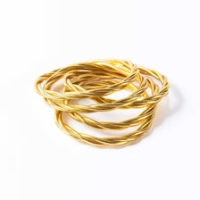 Authentic Buddhist Bangles from Paris - gold