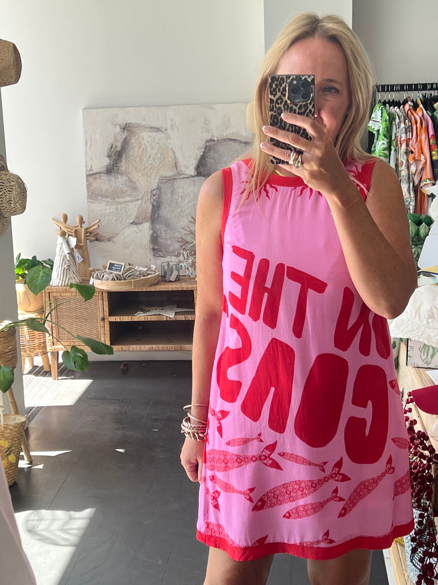 Sleeveless Shift  Dress - sardine coast