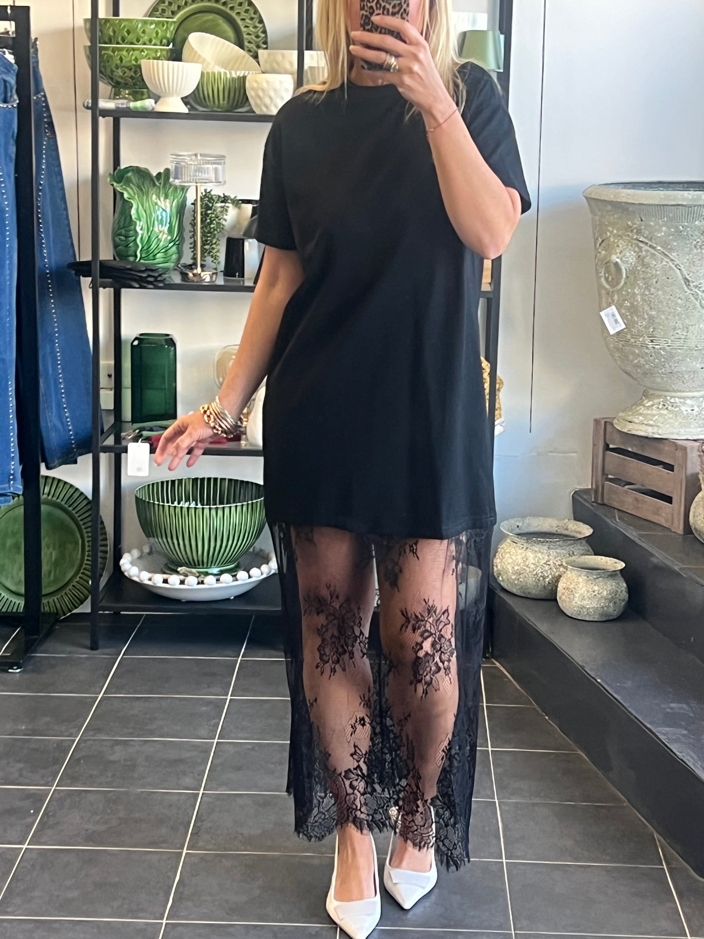Lace T-Shirt Dress