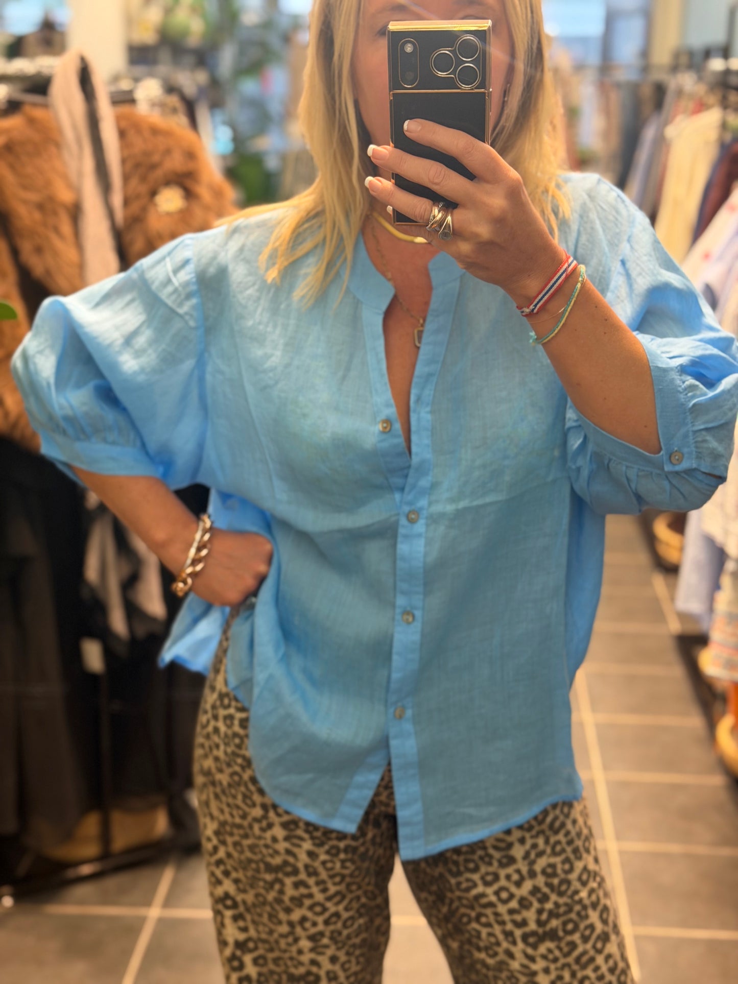 Linen Travel Shirt - choose your colour