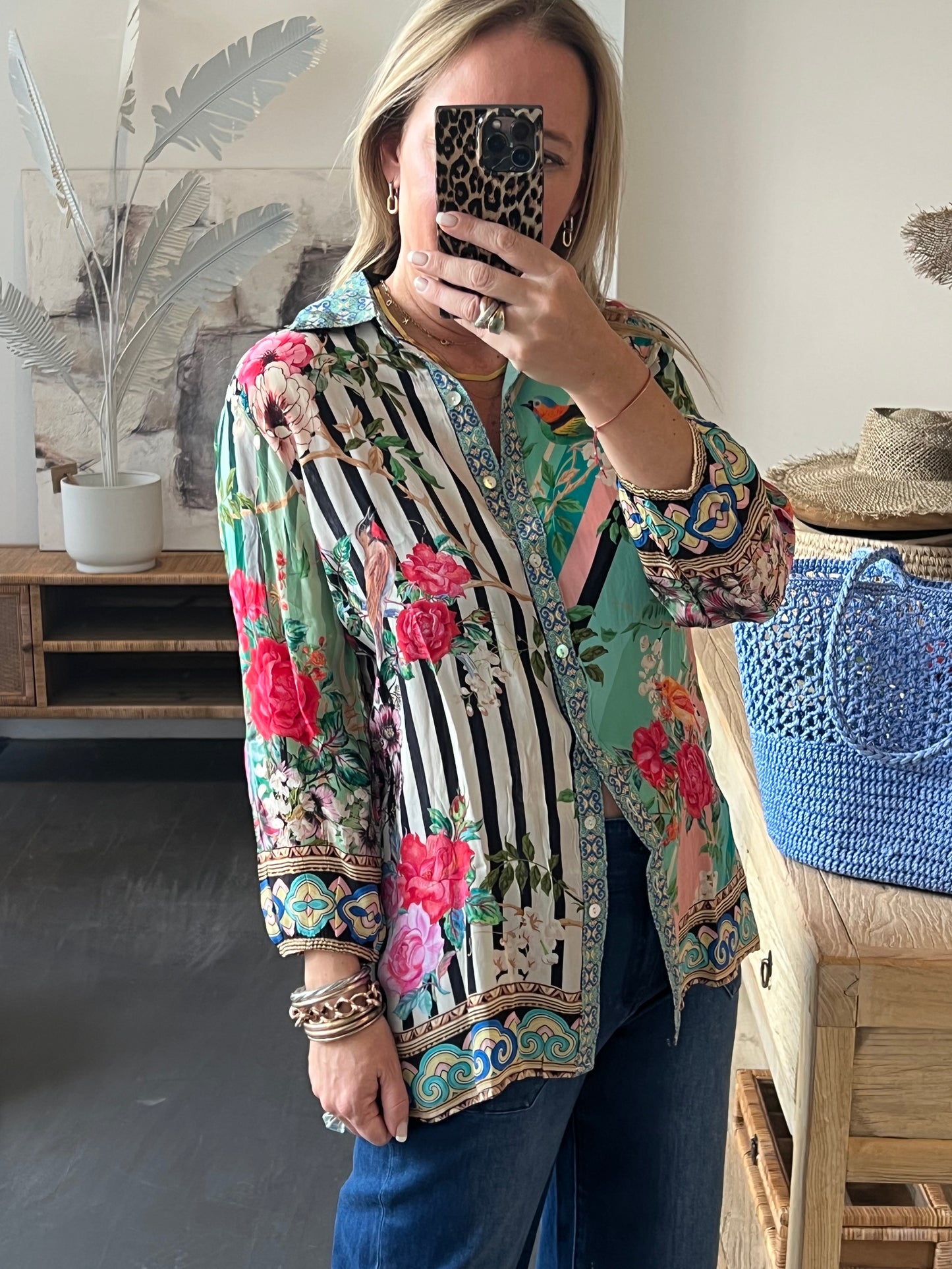 Slinky Resort Shirt - aqua