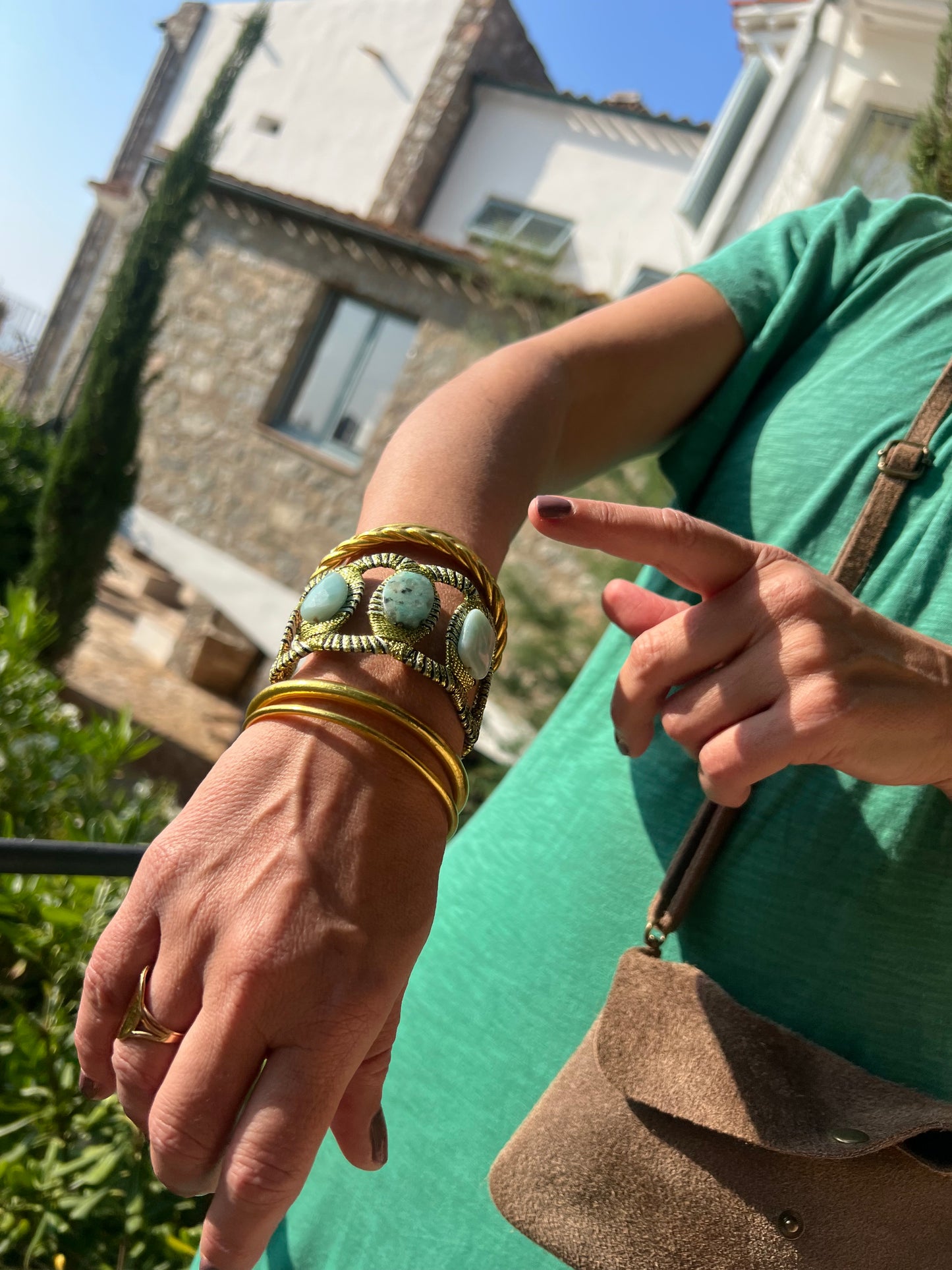 Authentic Buddhist Bangles from Paris - gold