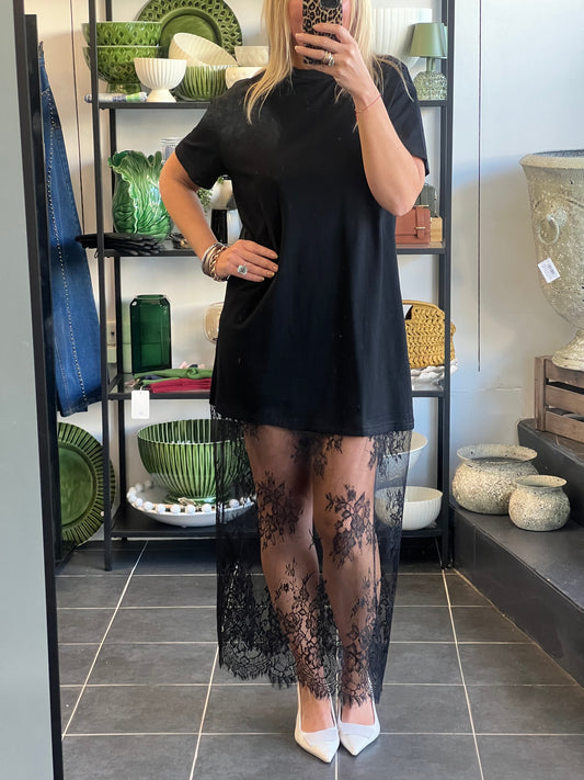 Lace T-Shirt Dress