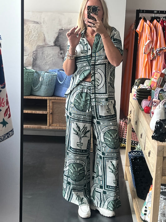 Costa Rica Linen Shirt & Pant Set