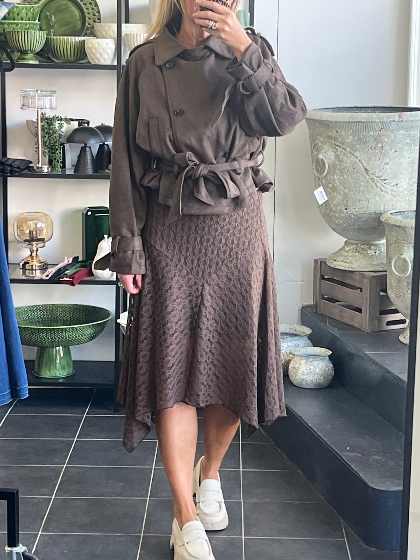 Cropped Trench Jacket