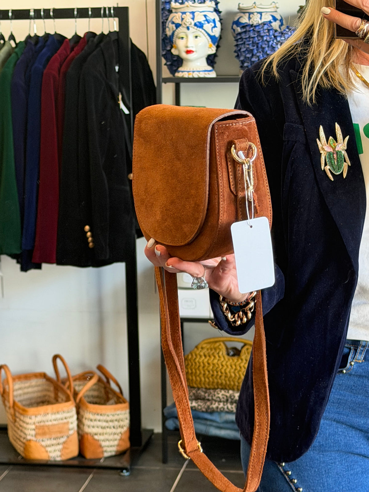 Maison FANLI Leather Gabrielle bag