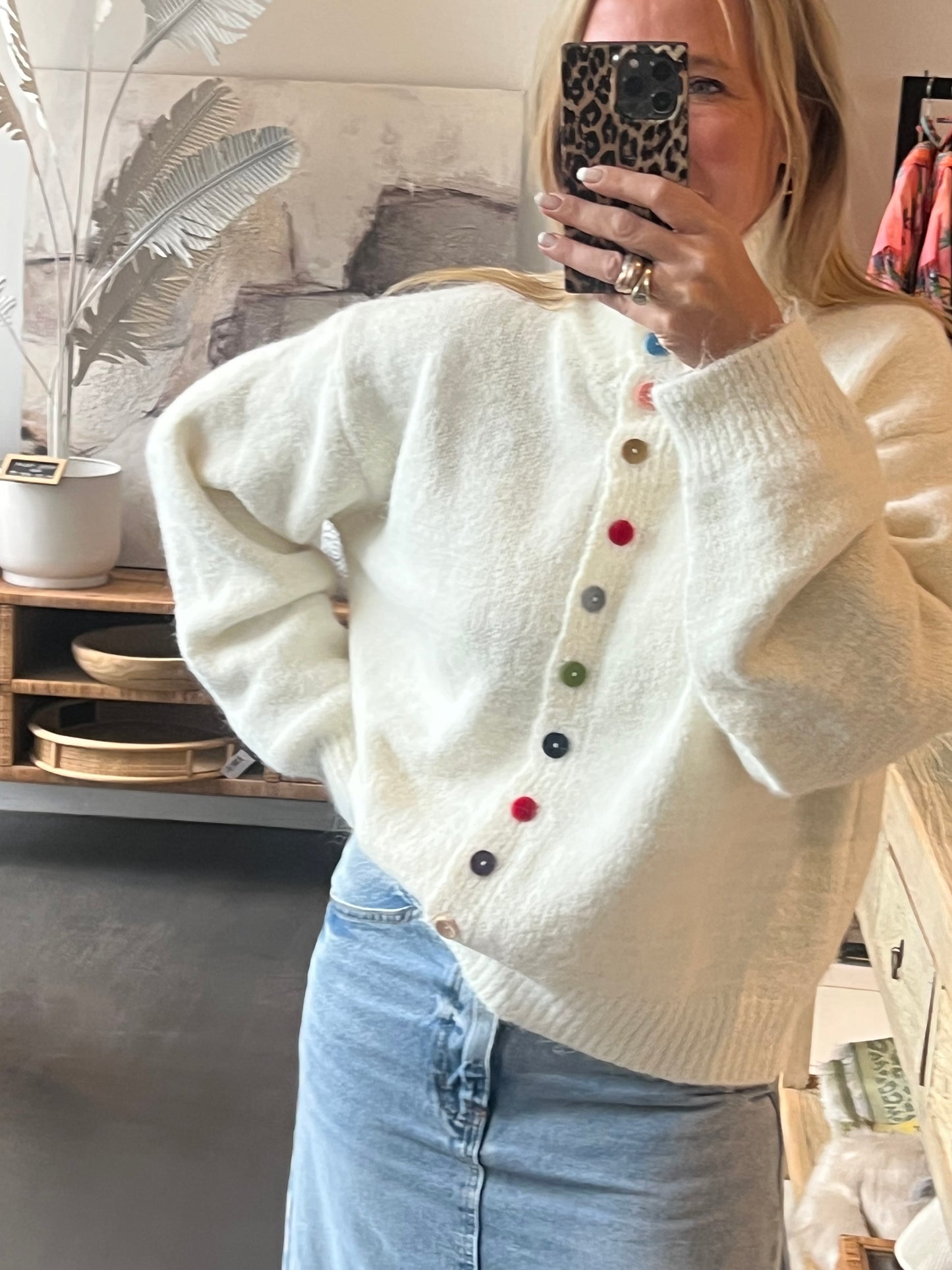 Button Cardi Knit
