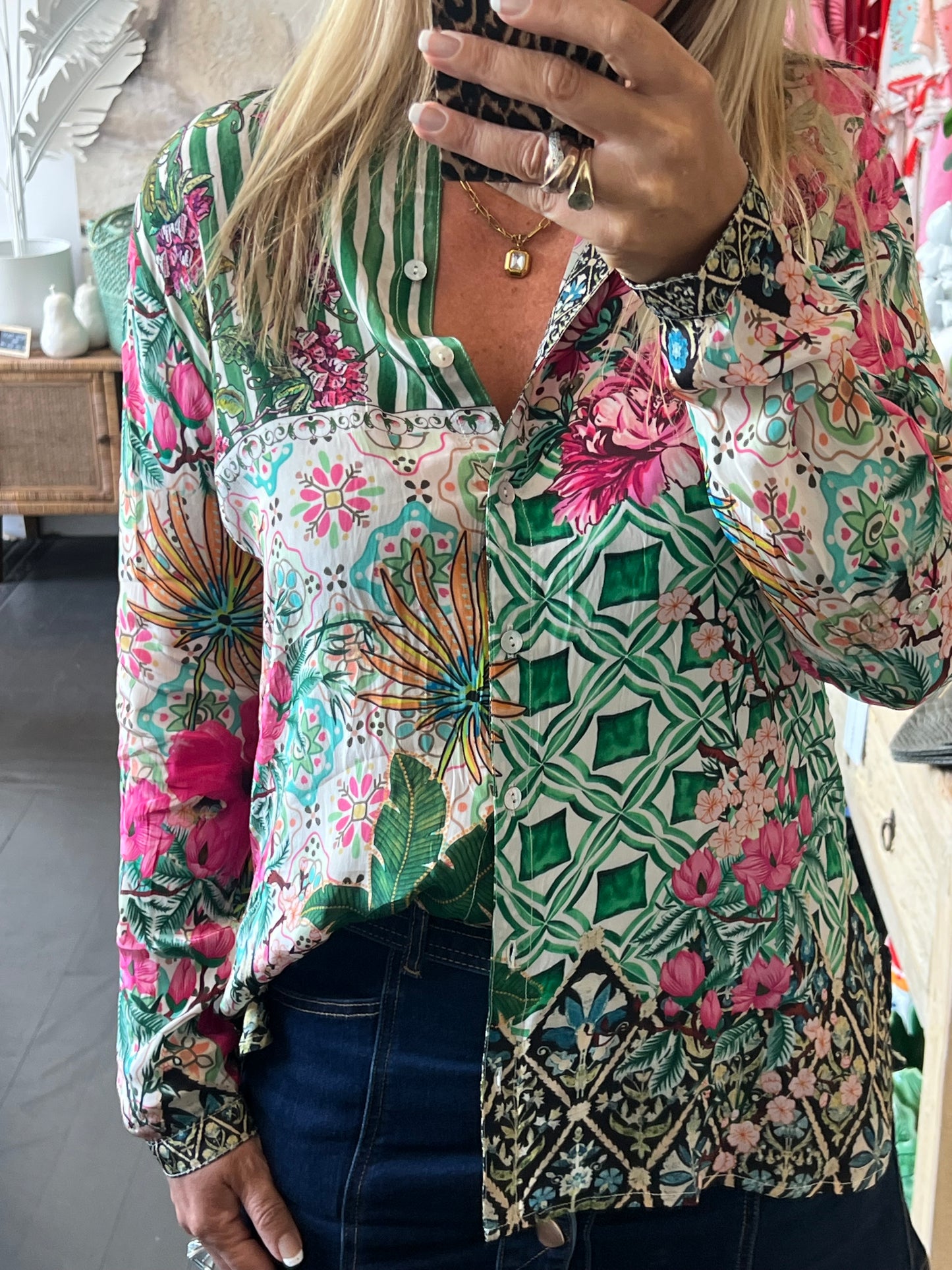 Slinky Resort Shirt - green