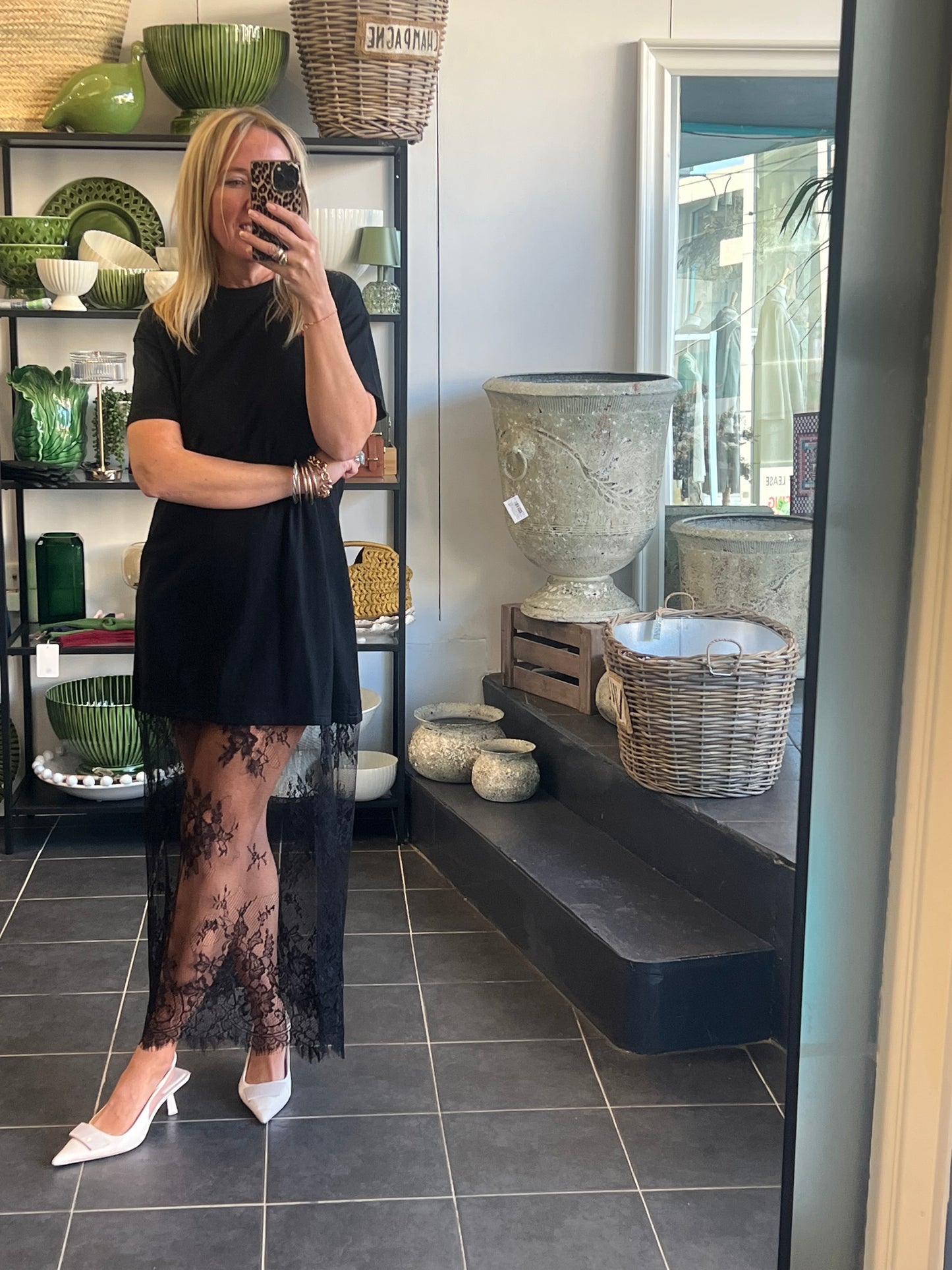 Lace T-Shirt Dress