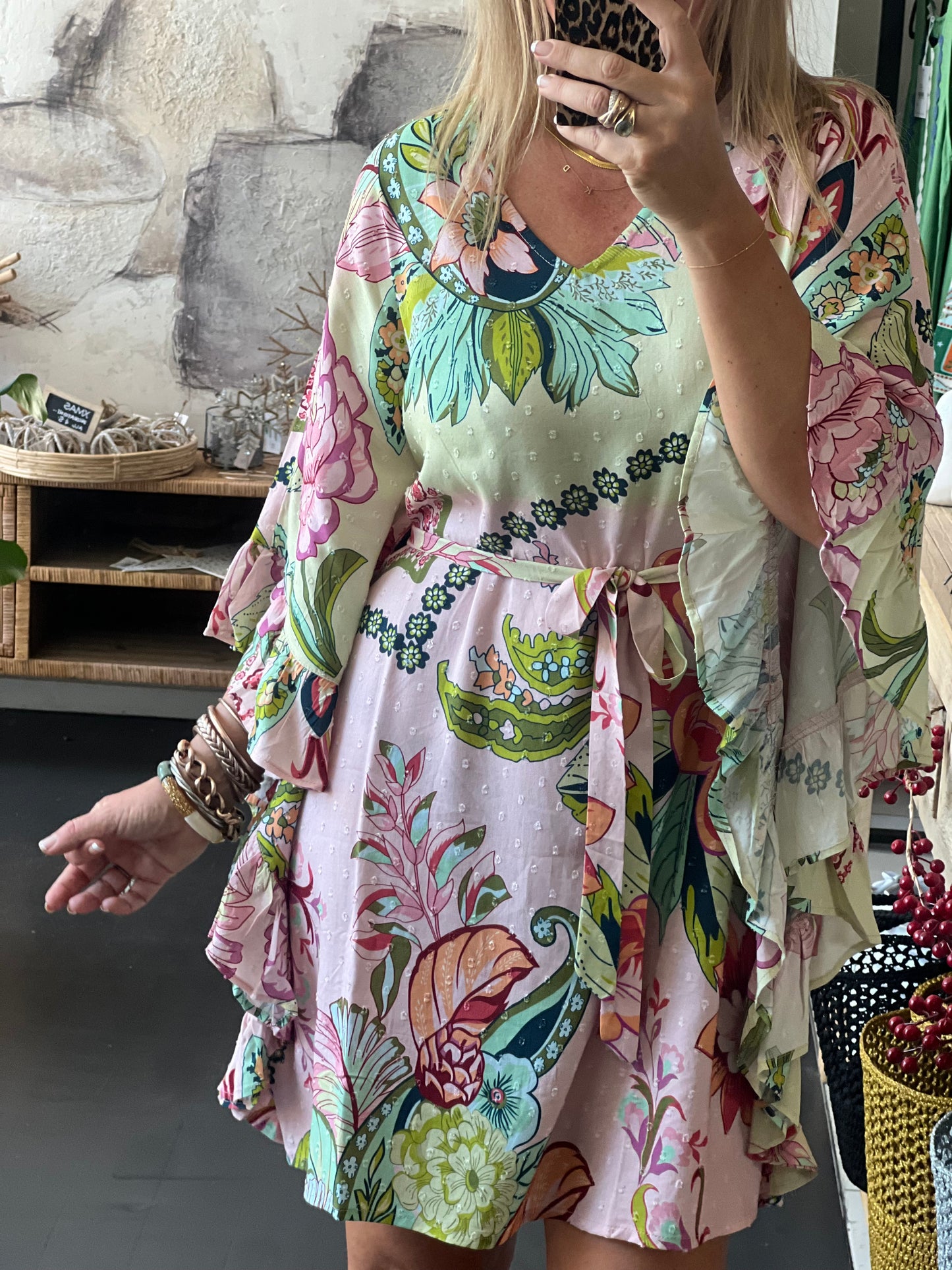 Fleurs Kaftan Beach Dress