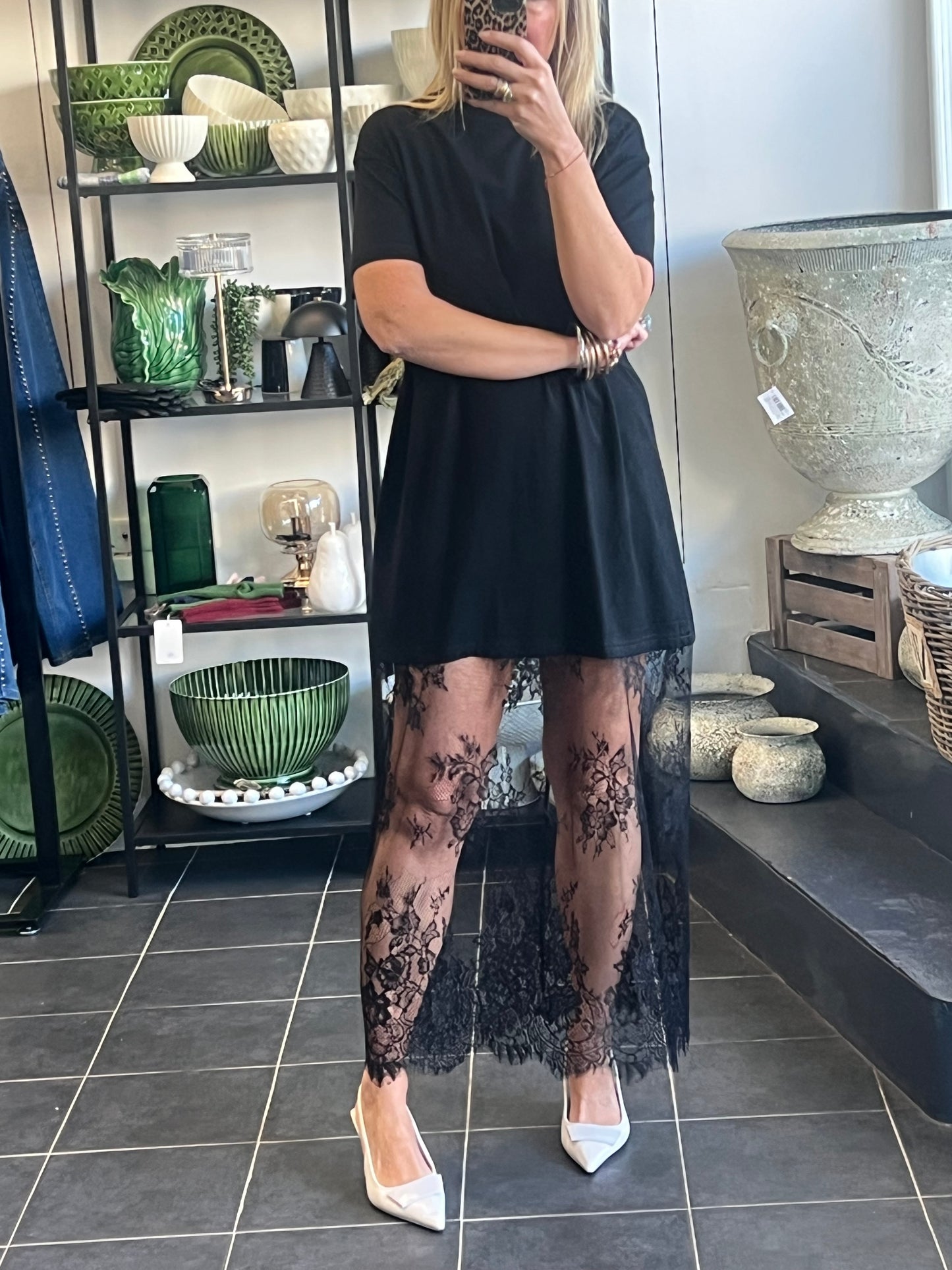 Lace T-Shirt Dress
