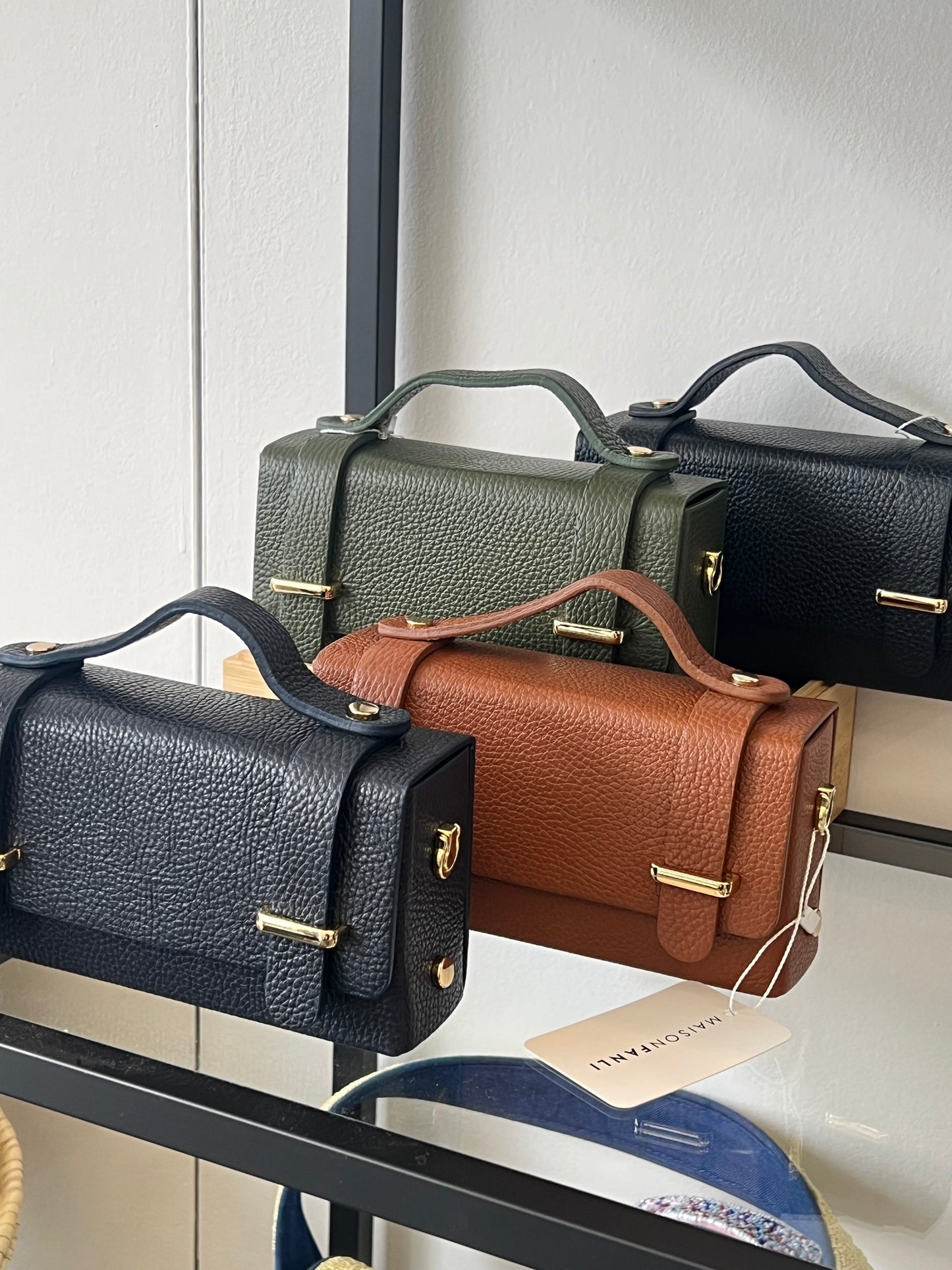 Maison FANLI Leather Margot Box Bag