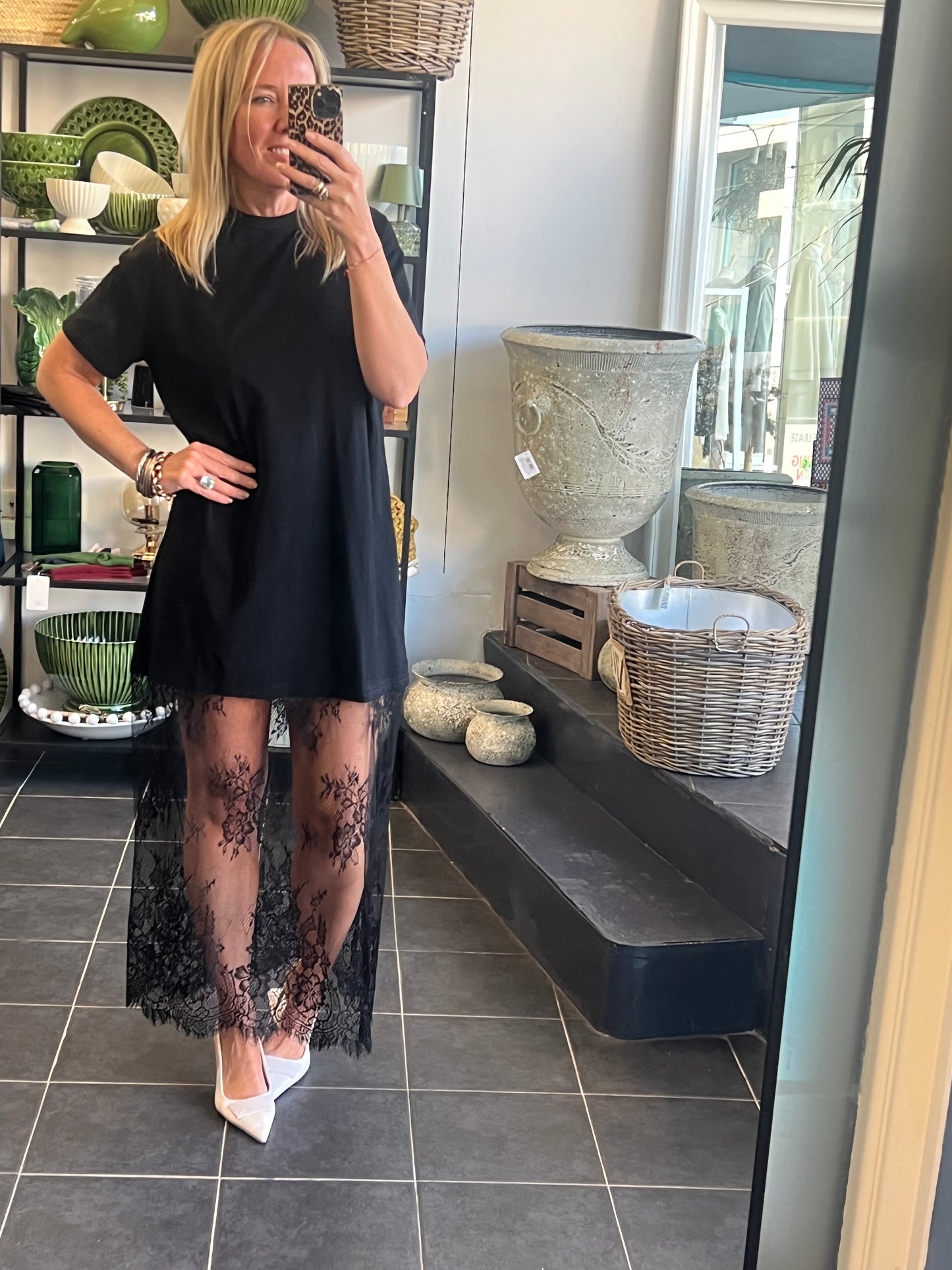 Lace T-Shirt Dress