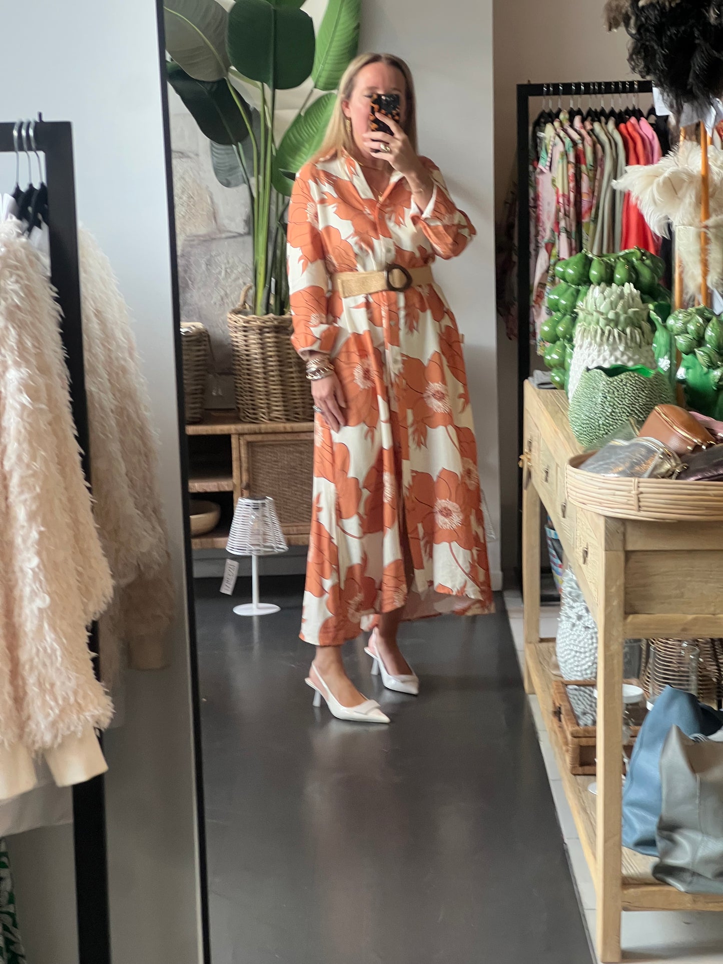Marigold Maxi Shirt Dress