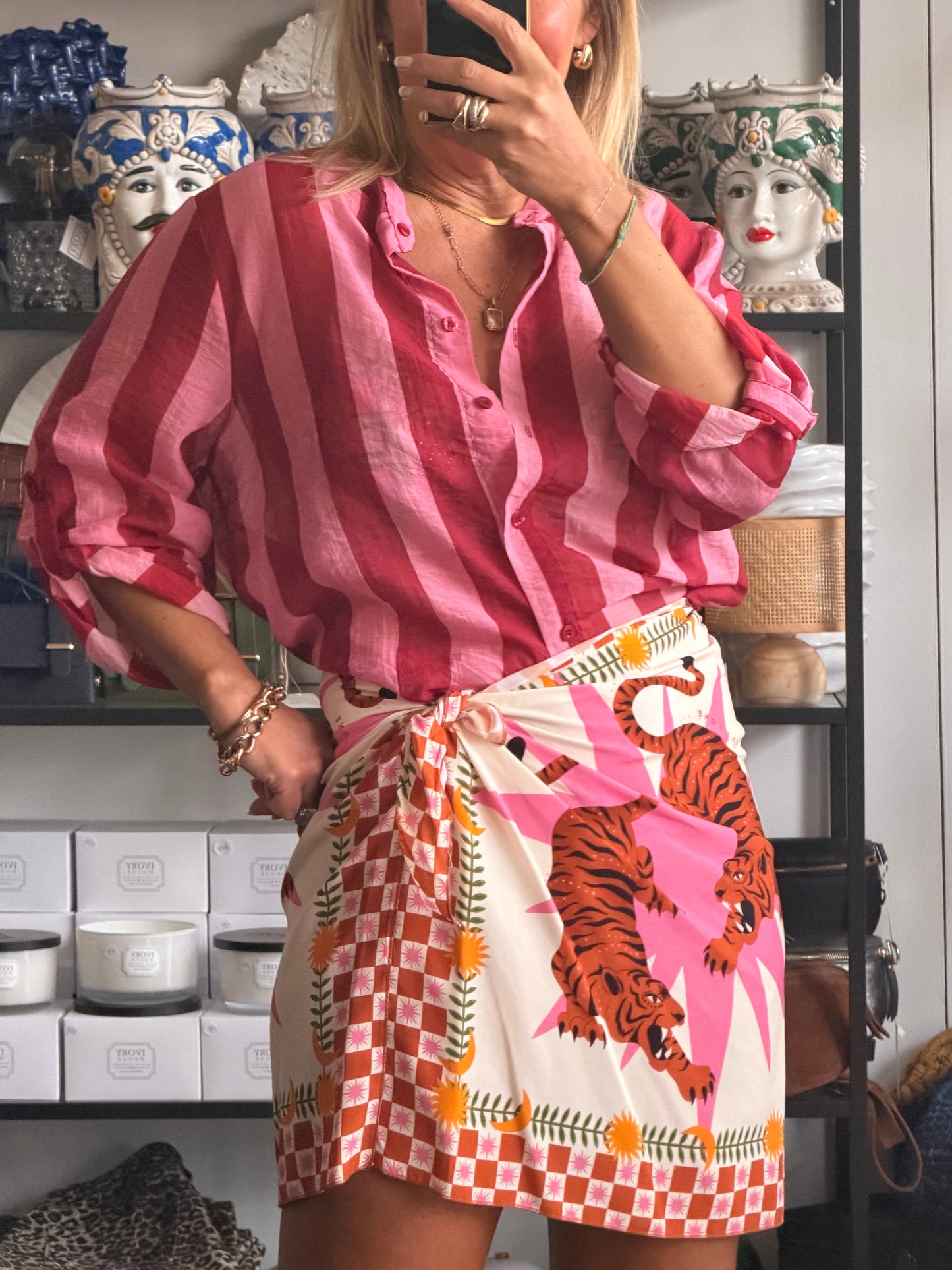 Stripe Shirt - pink & berry by Have One