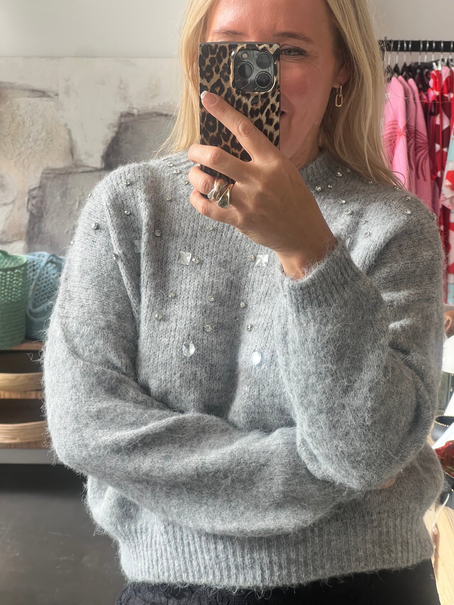 Jewel Embellished Knit Jumper