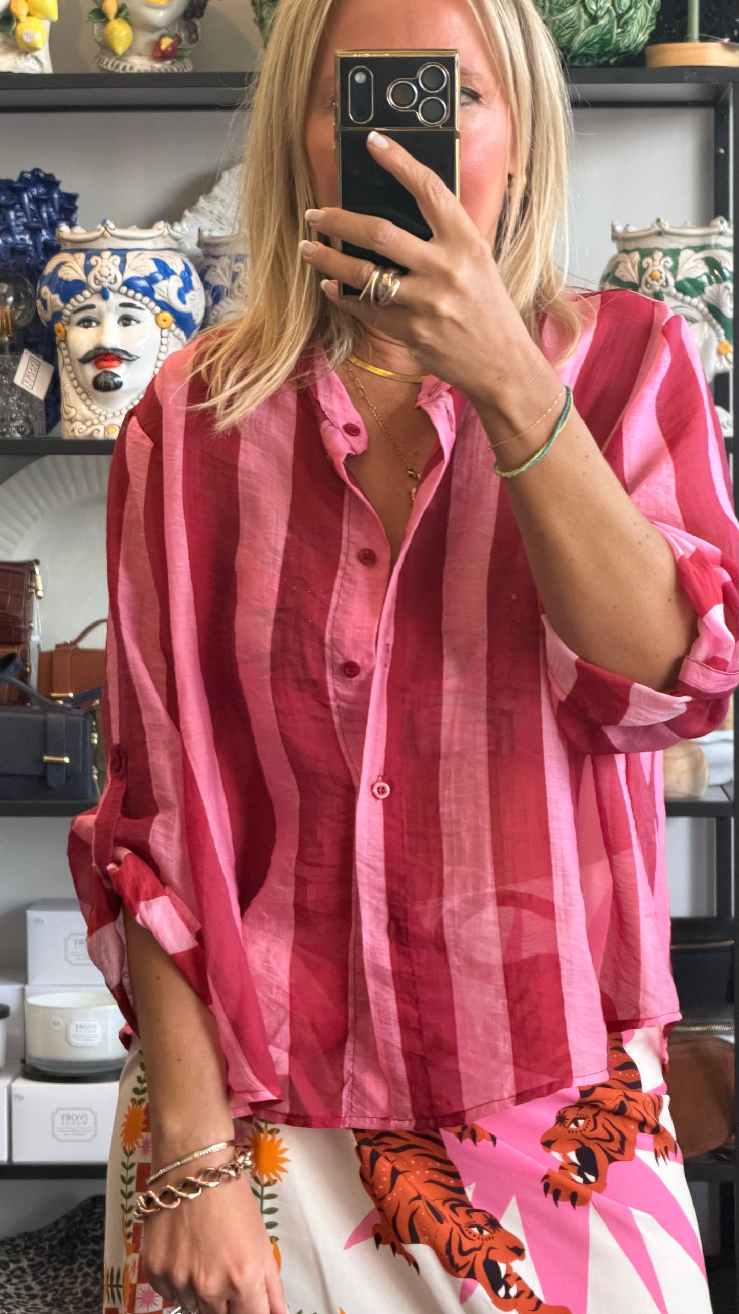 Stripe Shirt - pink & berry by Have One