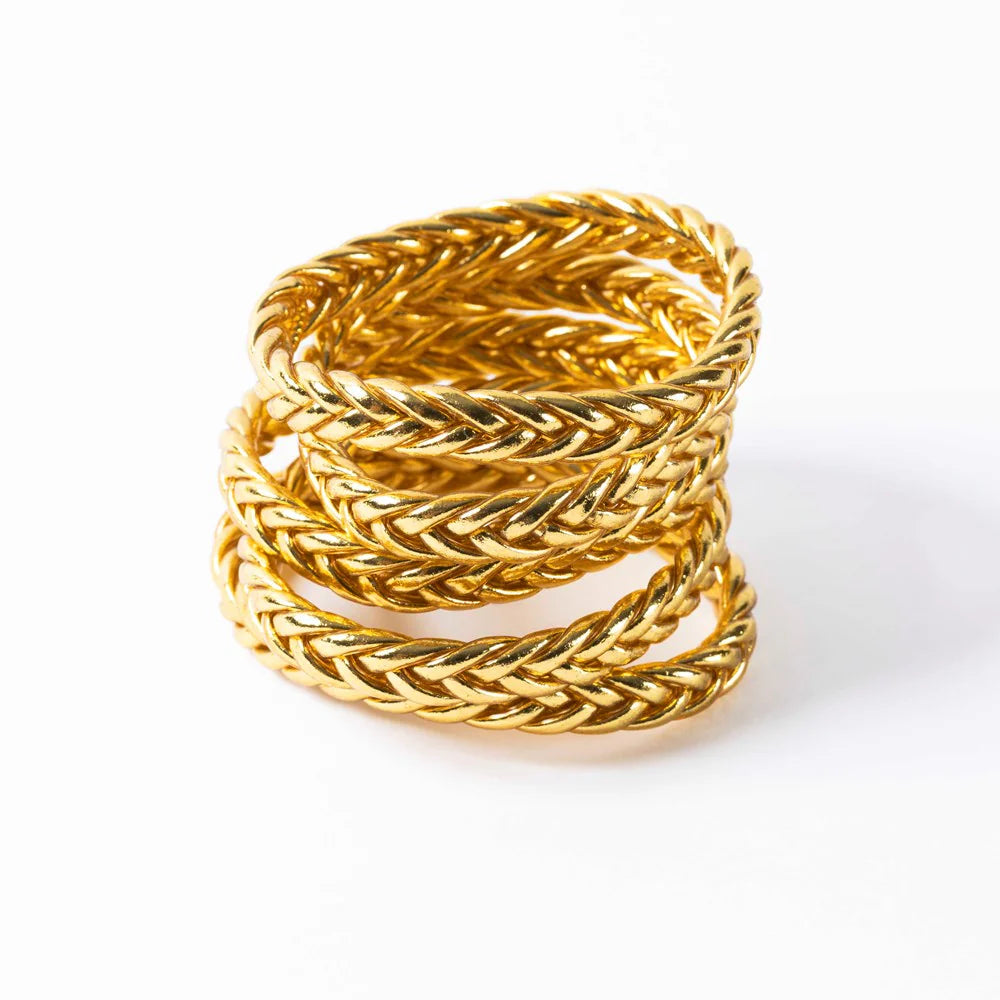 Authentic Buddhist Bangles from Paris - gold