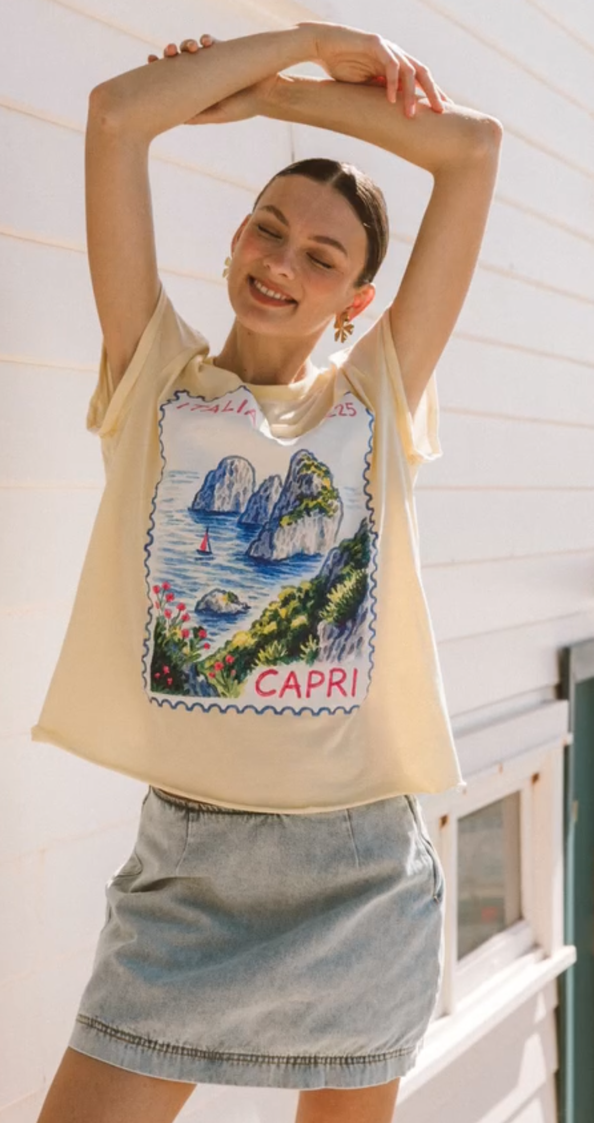 Capri T-Shirt - yellow