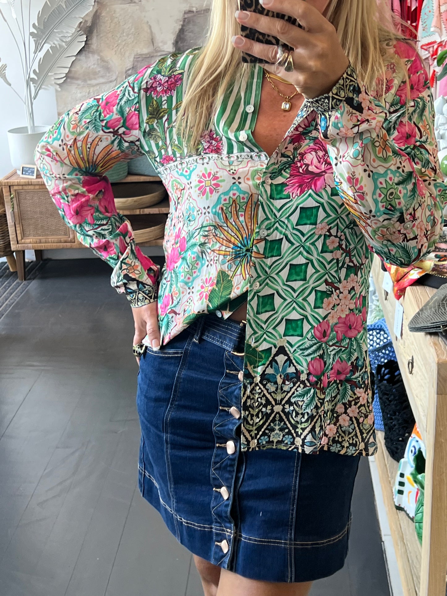 Slinky Resort Shirt - green