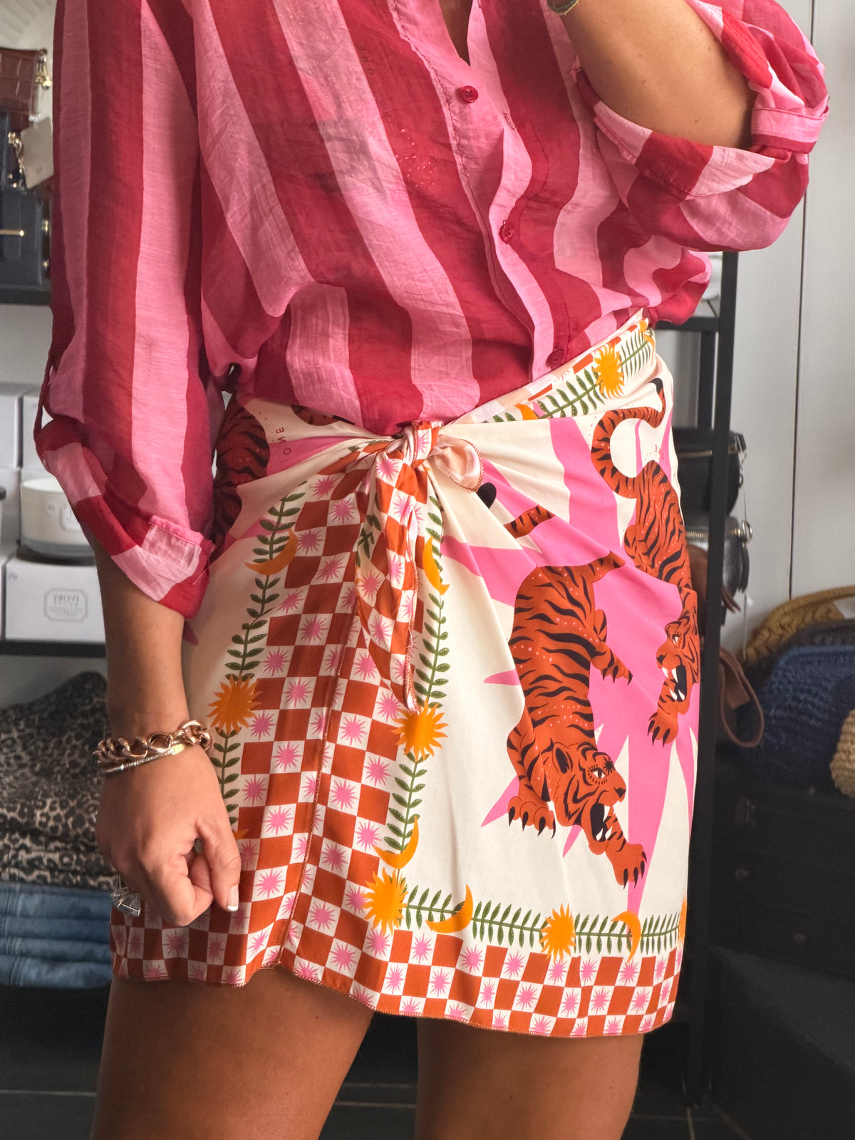 Mini Wrap Skirt- pink by Have One