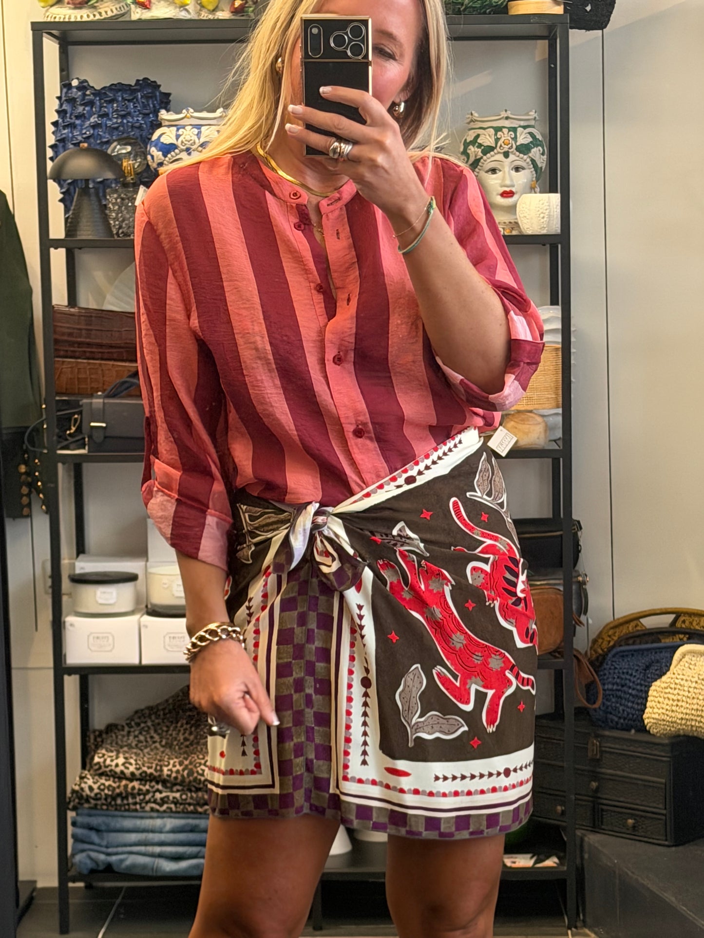 Mini Wrap Skirt- Plum by Have One