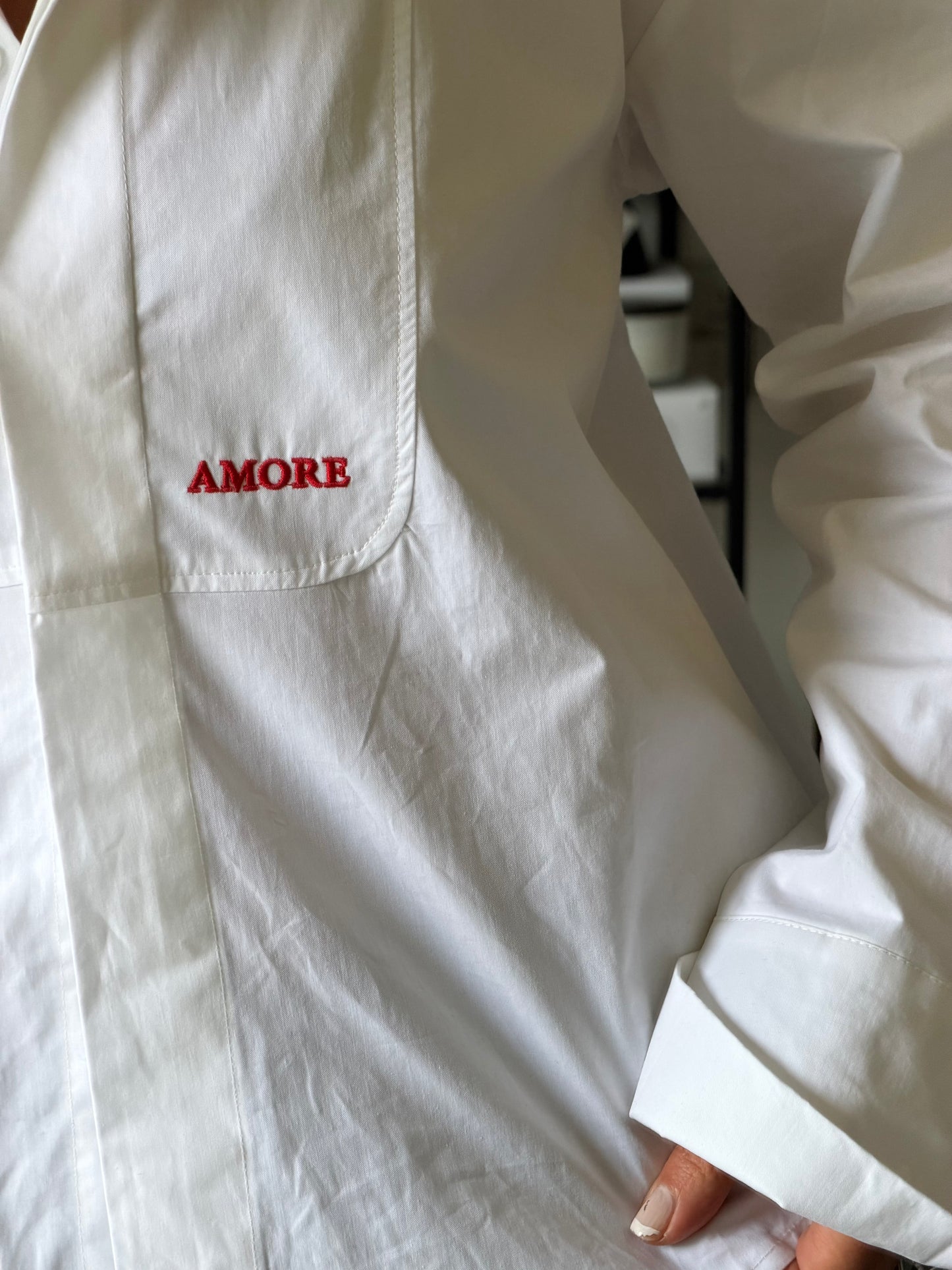 Amore Crisp White Shirt