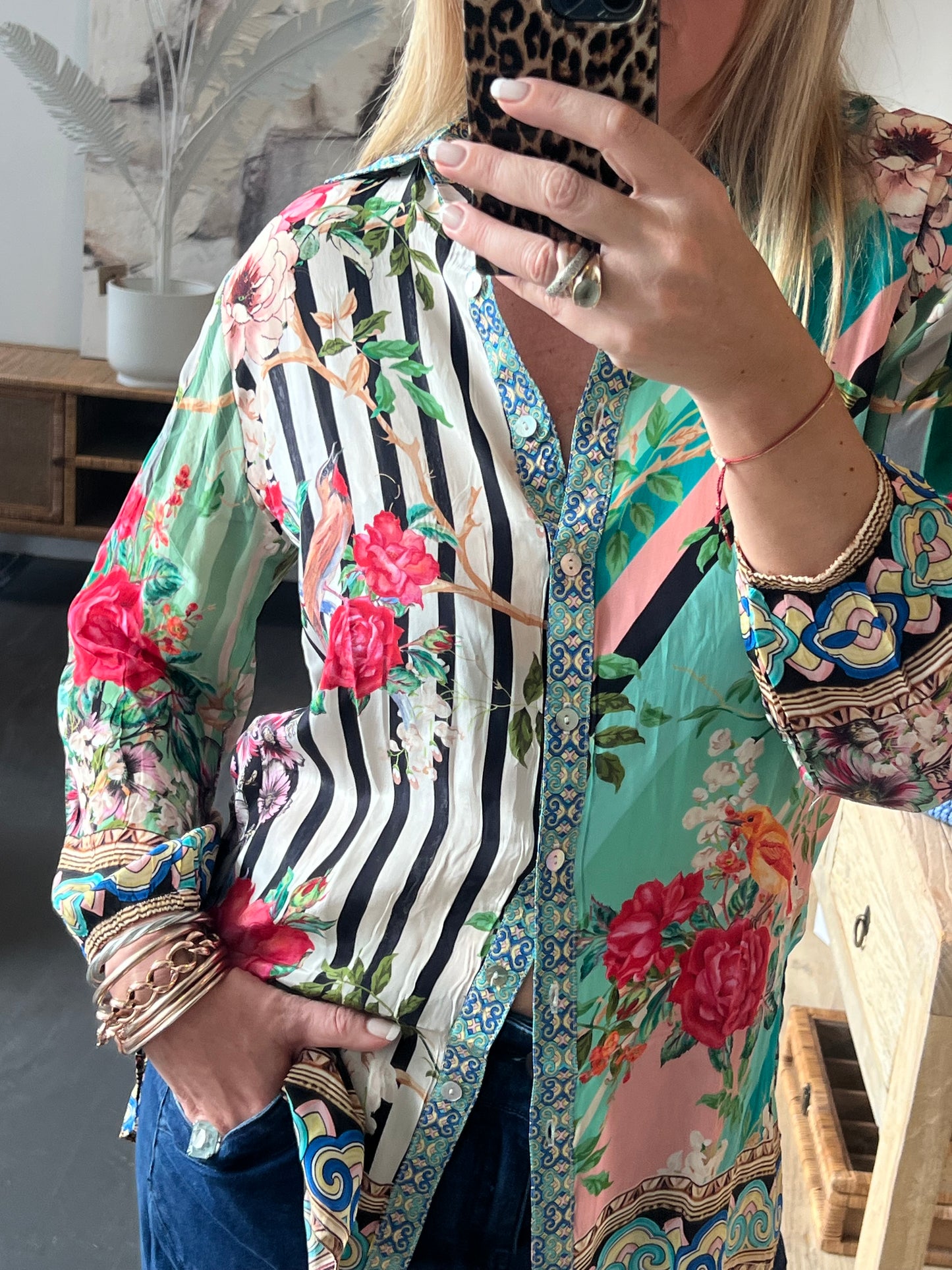 Slinky Resort Shirt - aqua