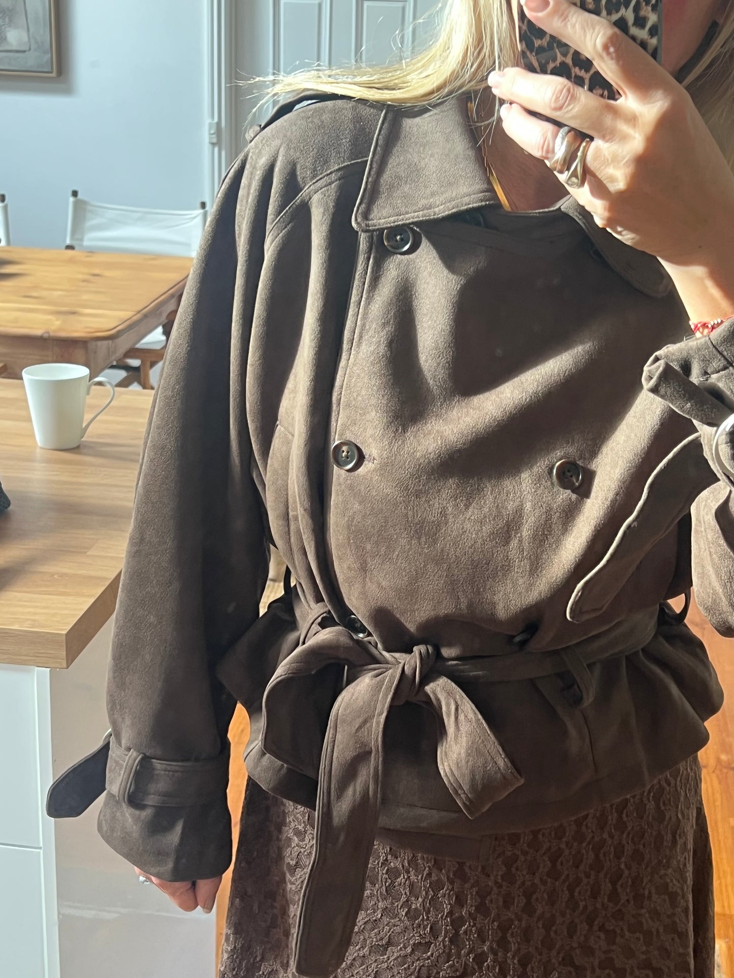 Cropped Trench Jacket