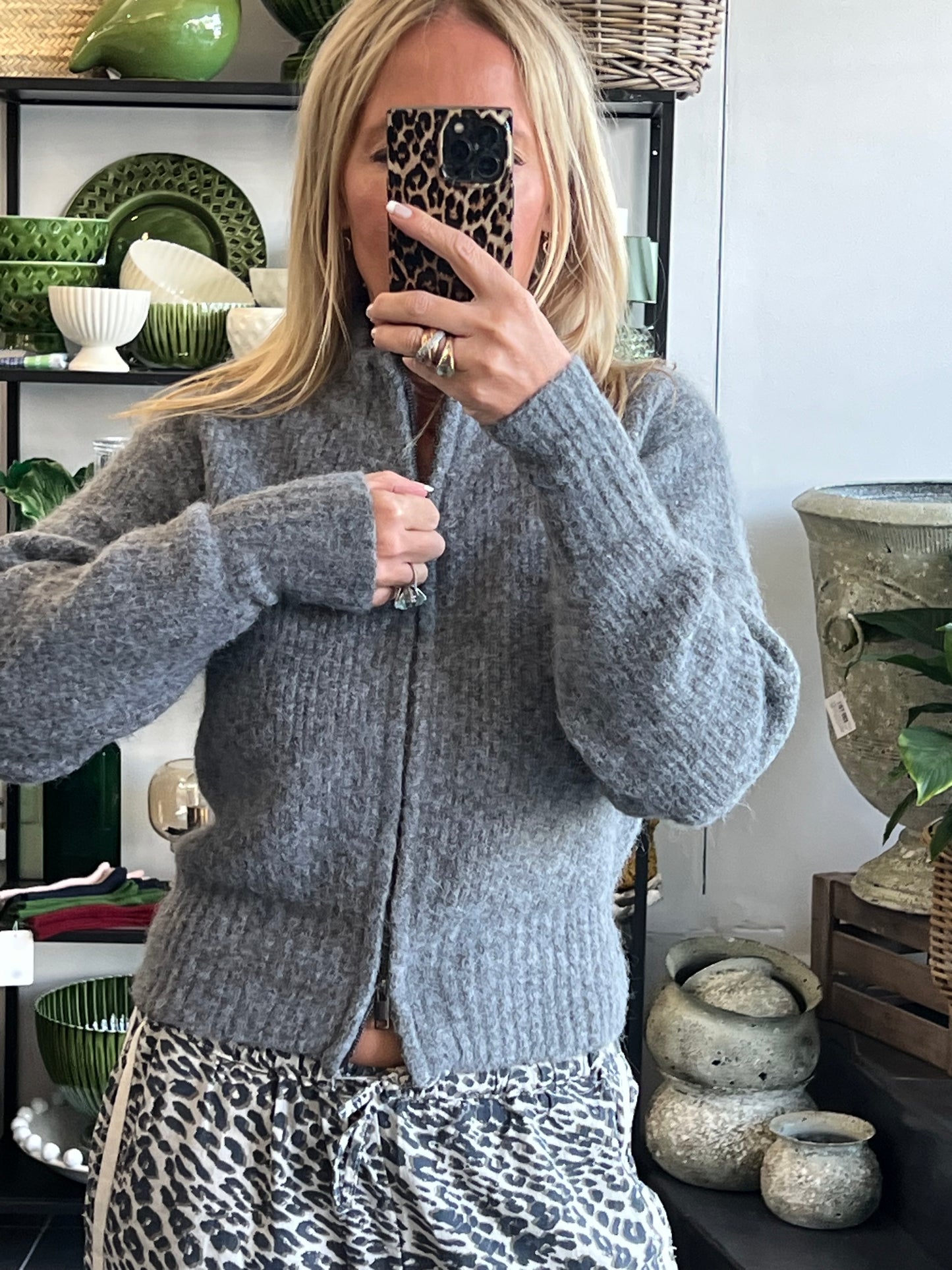 Zip Knit - grey