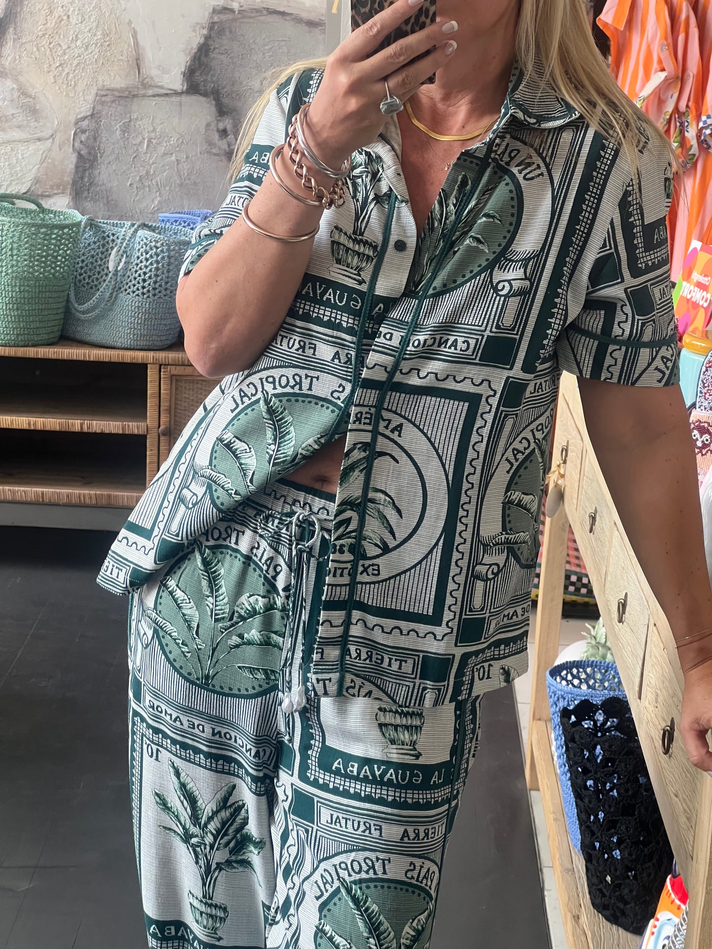 Costa Rica Linen Shirt & Pant Set