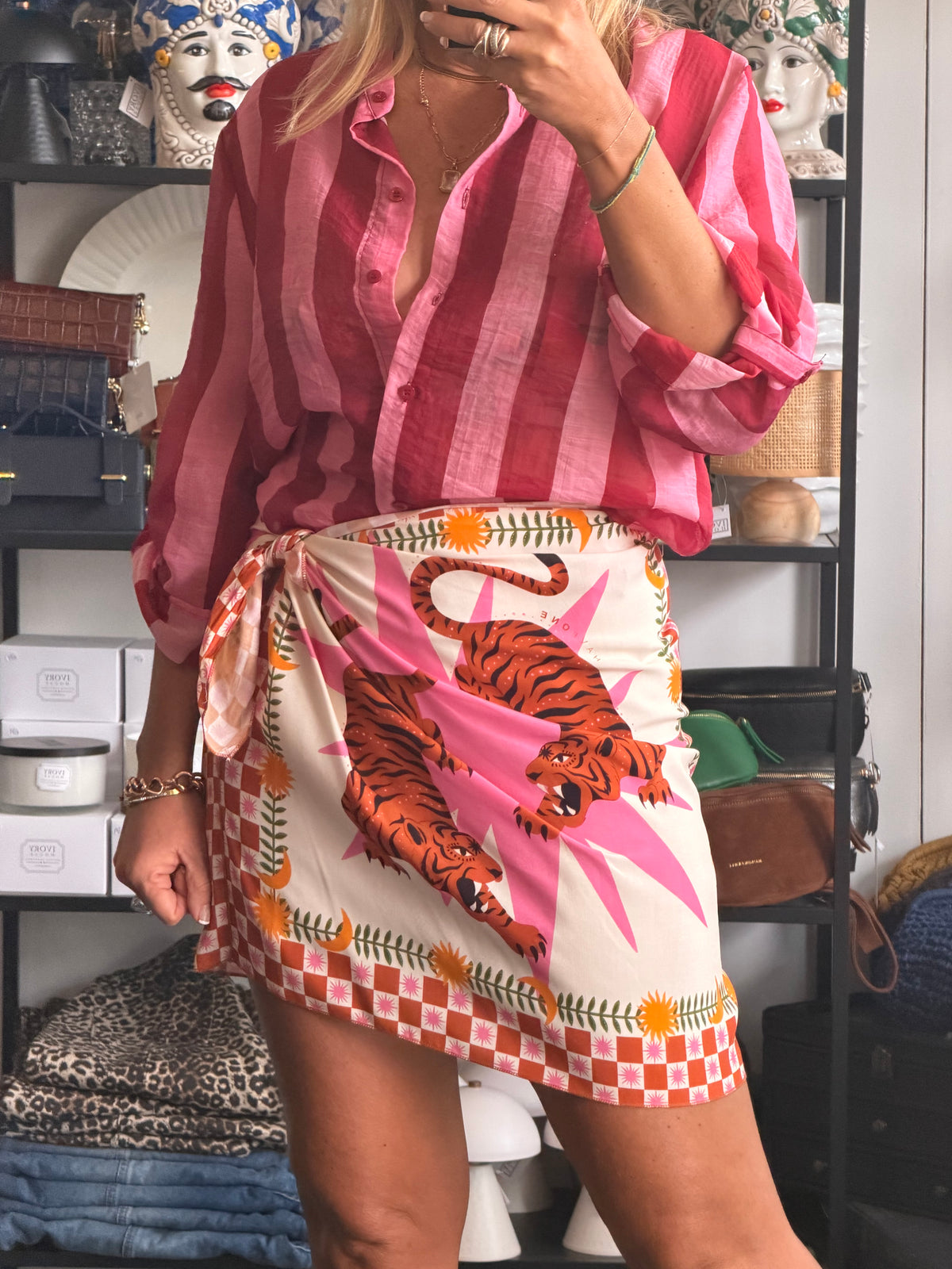 Mini Wrap Skirt- pink by Have One
