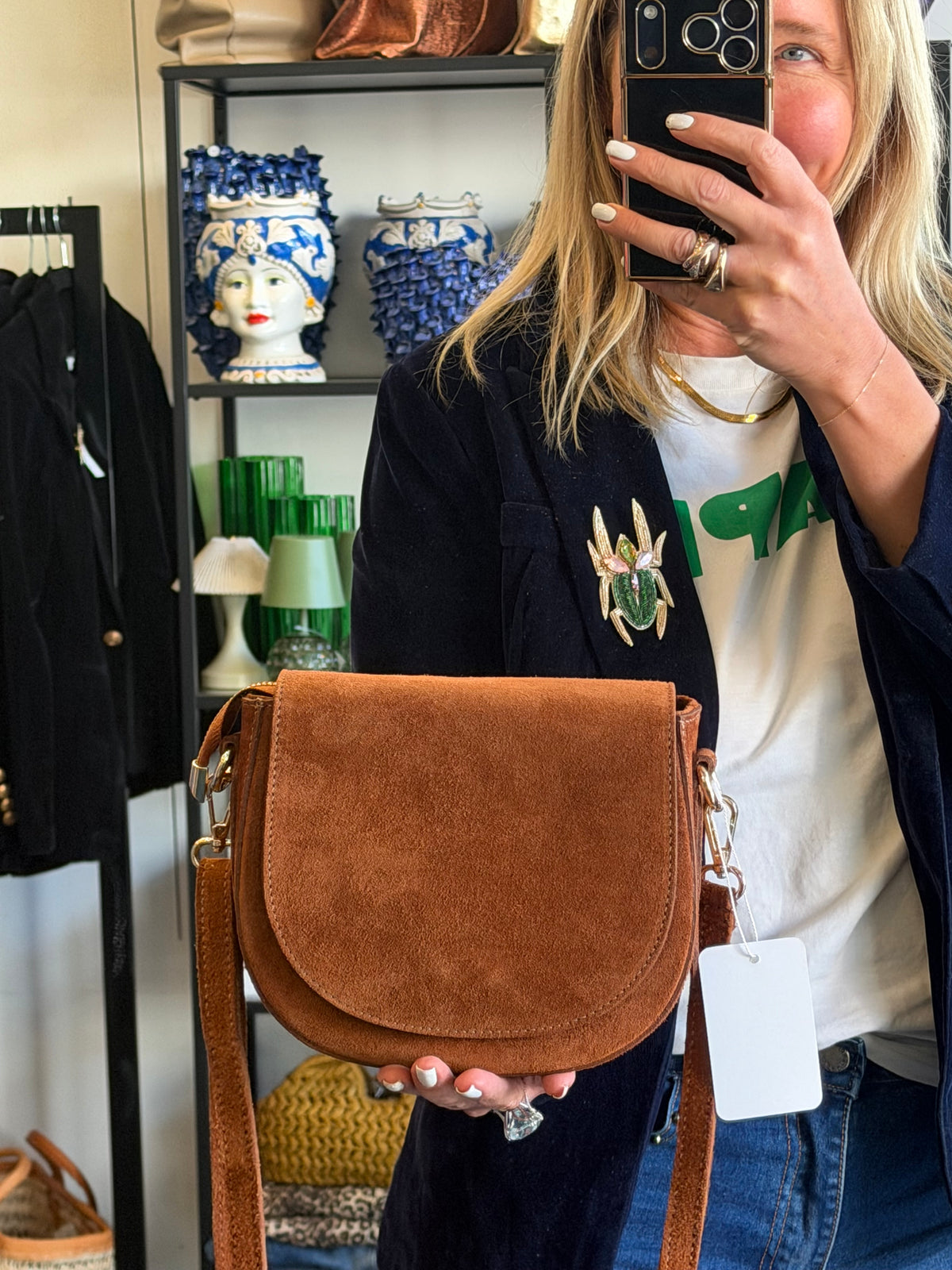 Maison FANLI Leather Gabrielle bag