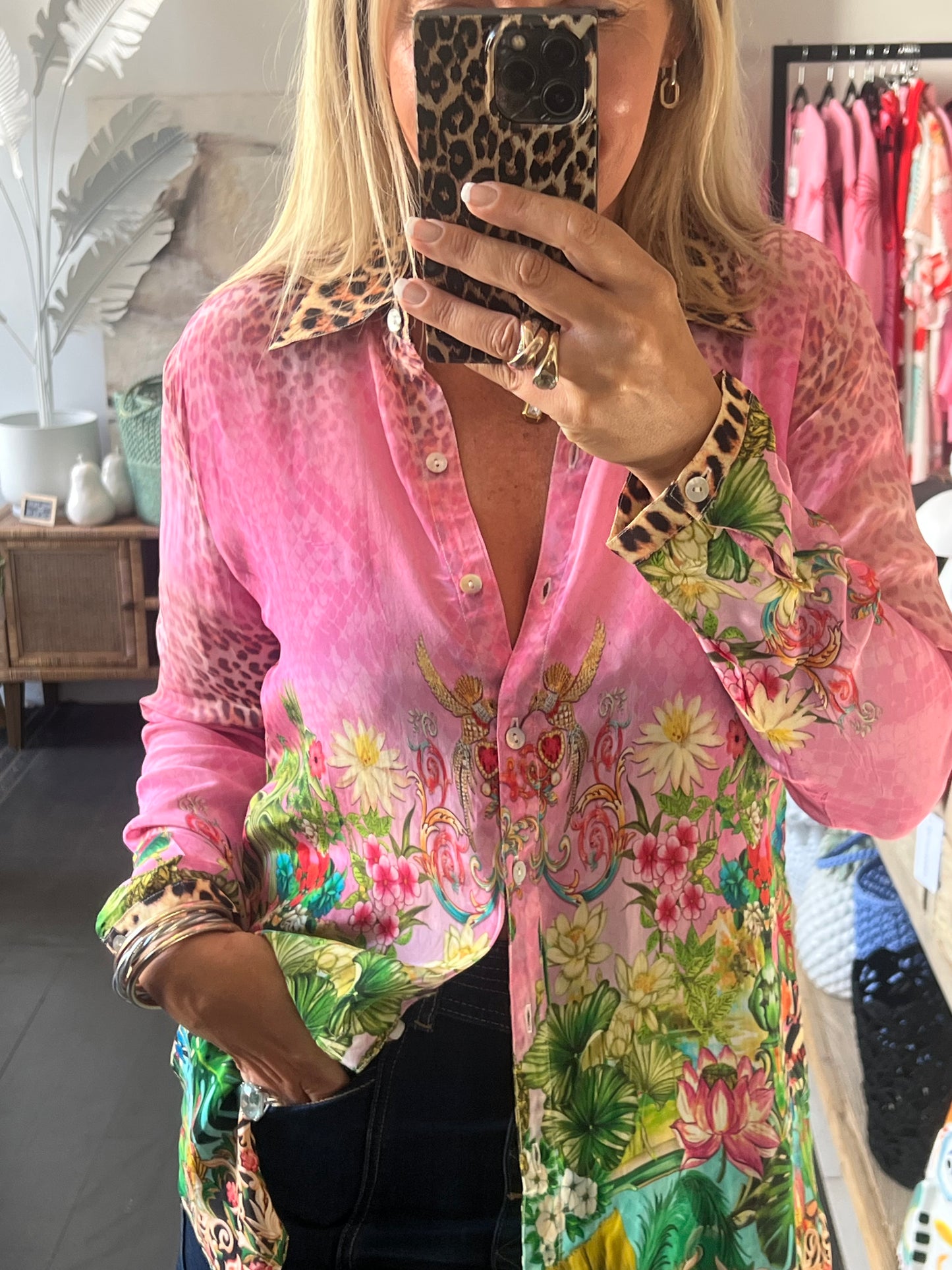 Slinky Resort Shirt - pink