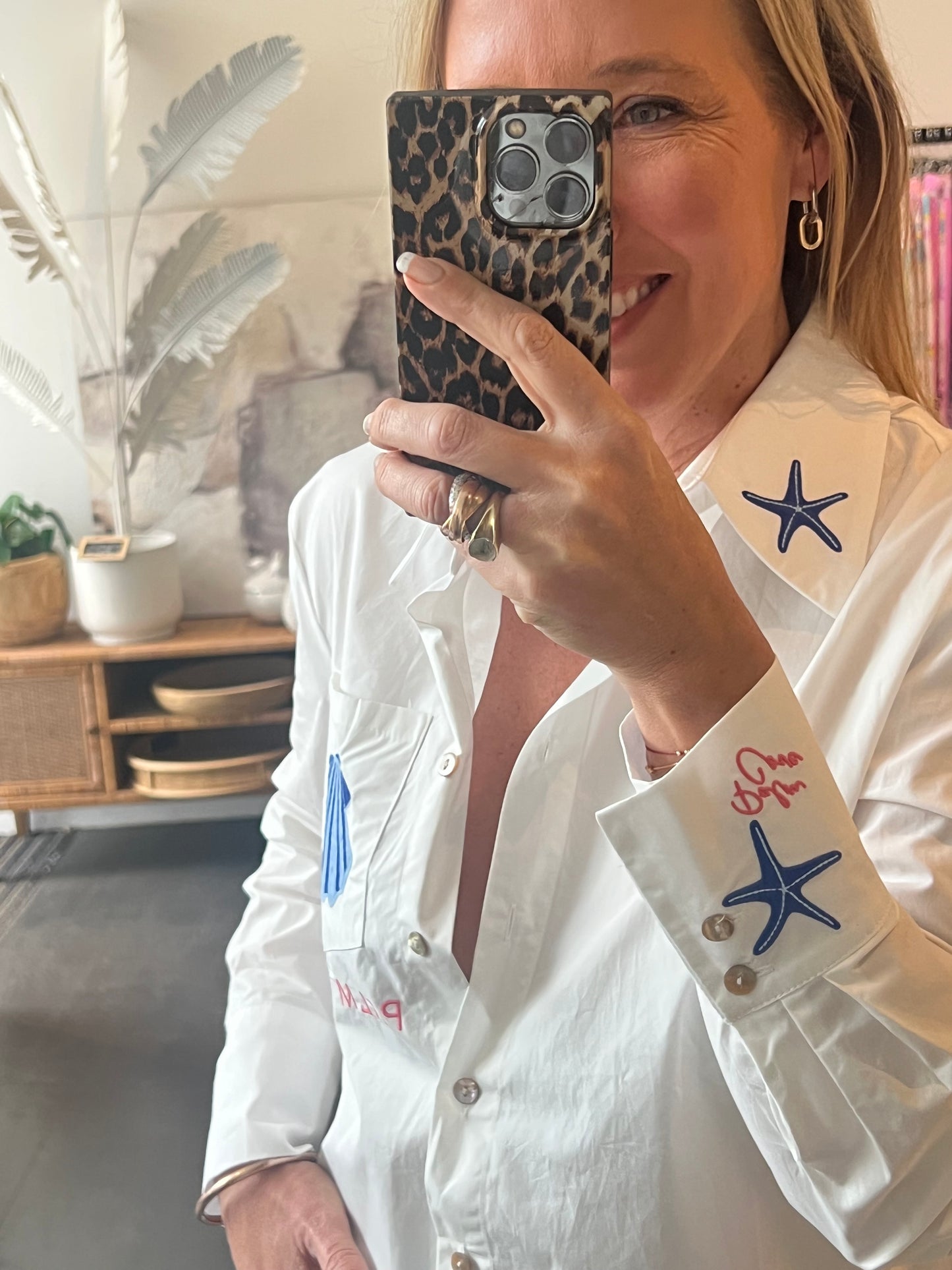 Sea Shells Shirt - blue