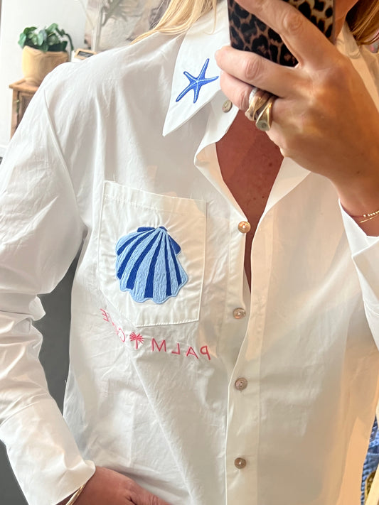 Sea Shells Shirt - blue