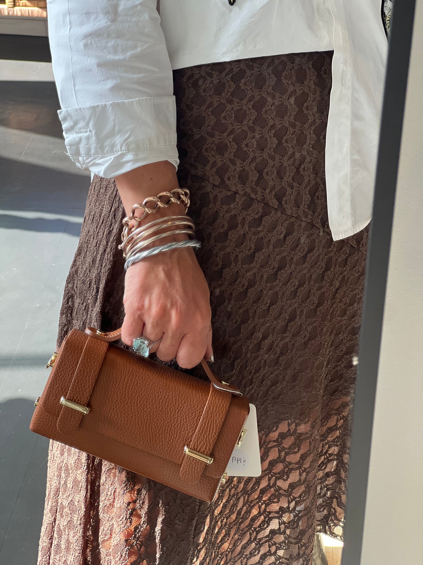 Maison FANLI Leather Margot Box Bag