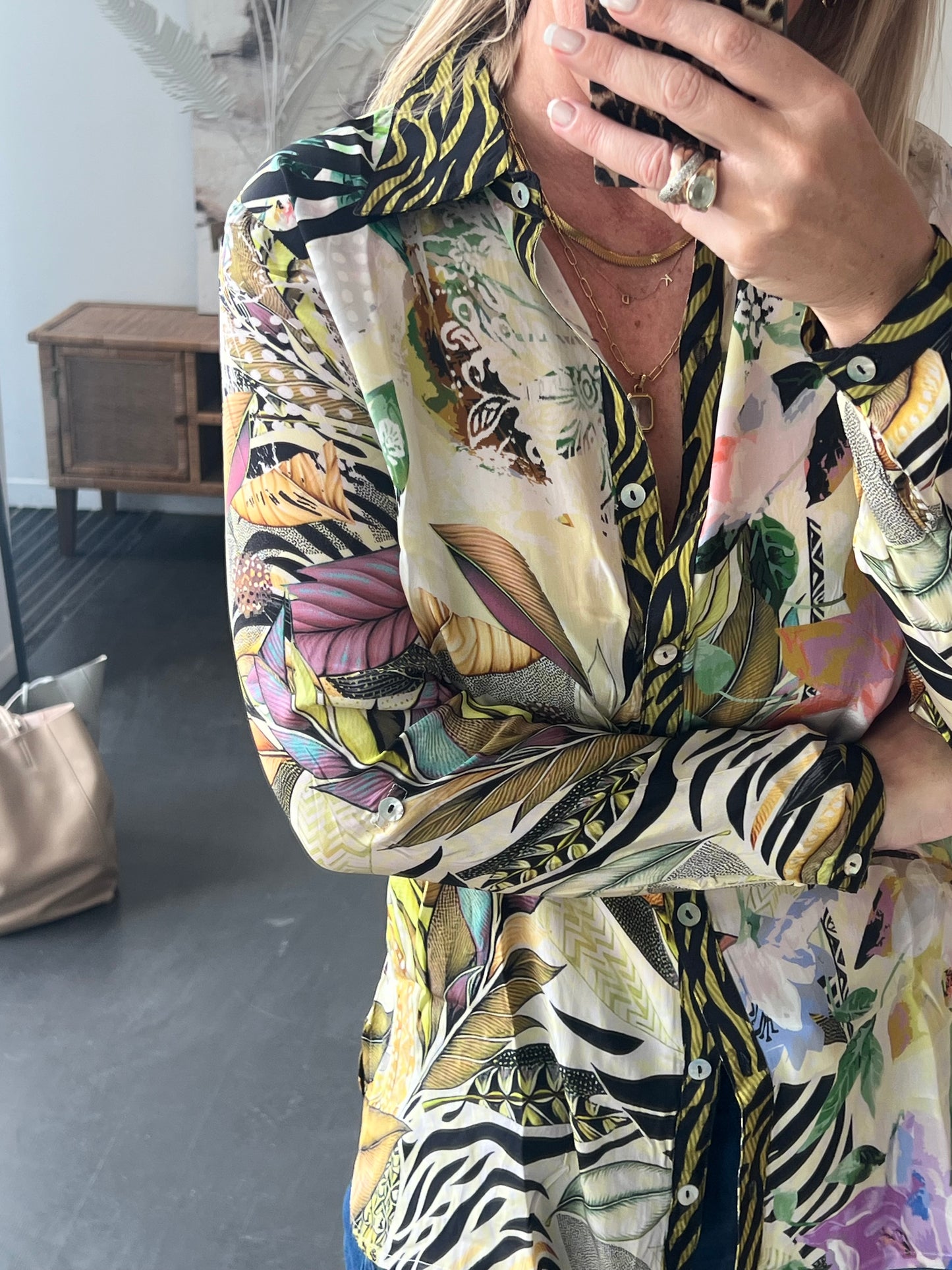 Slinky Resort Shirt - chartreuse